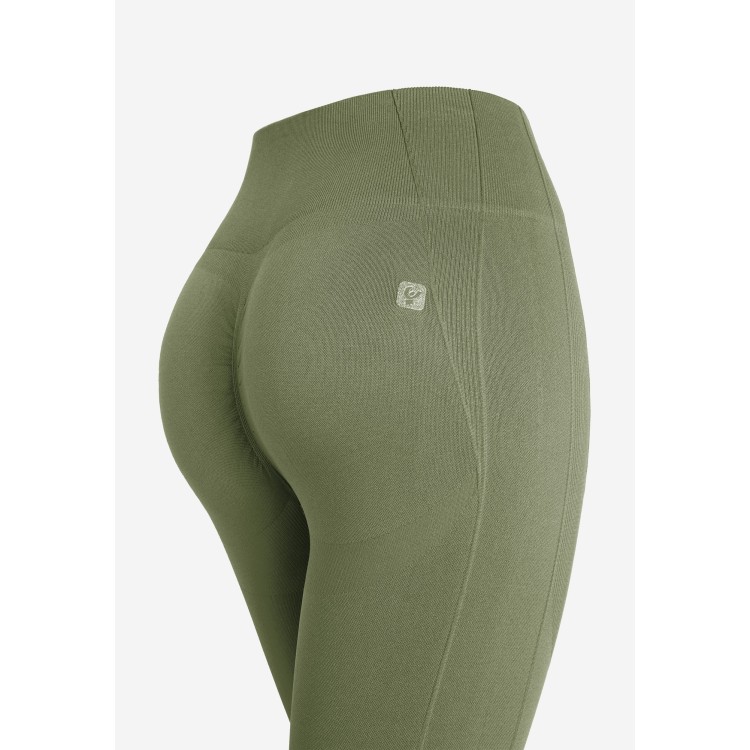 Freddy Seamless Sport Leggings - 7/8-Länge - High Waist - Green - V