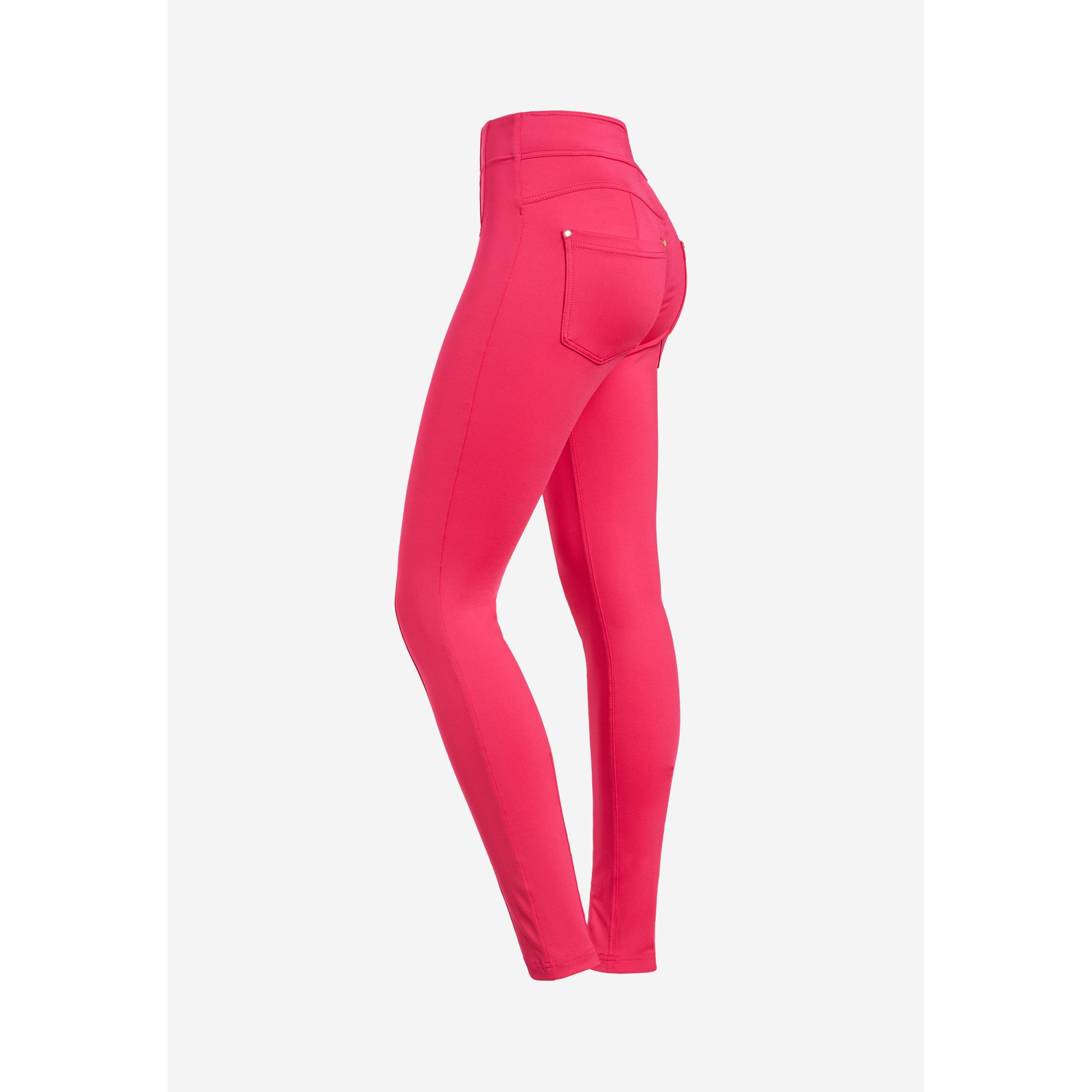 Freddy N.O.W.® Yoga Eco Tech Plus Damen Comfort Hose - Super High Waist Skinny - Pink/Fuchsia Freddy N.O.W.® Yoga Eco Tech Plus Damen Comfort Hose - Super High Waist Skinny - Pink/Fuchsia