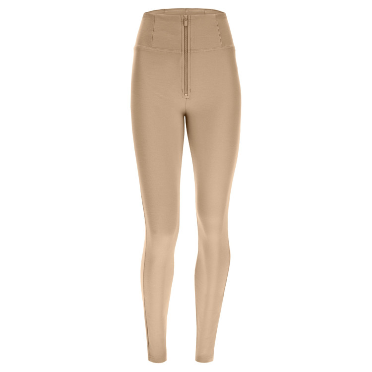 Freddy WR.UP® Drill Damen Push-Up Hose - Super High Waist Skinny - Hellbraun - M35