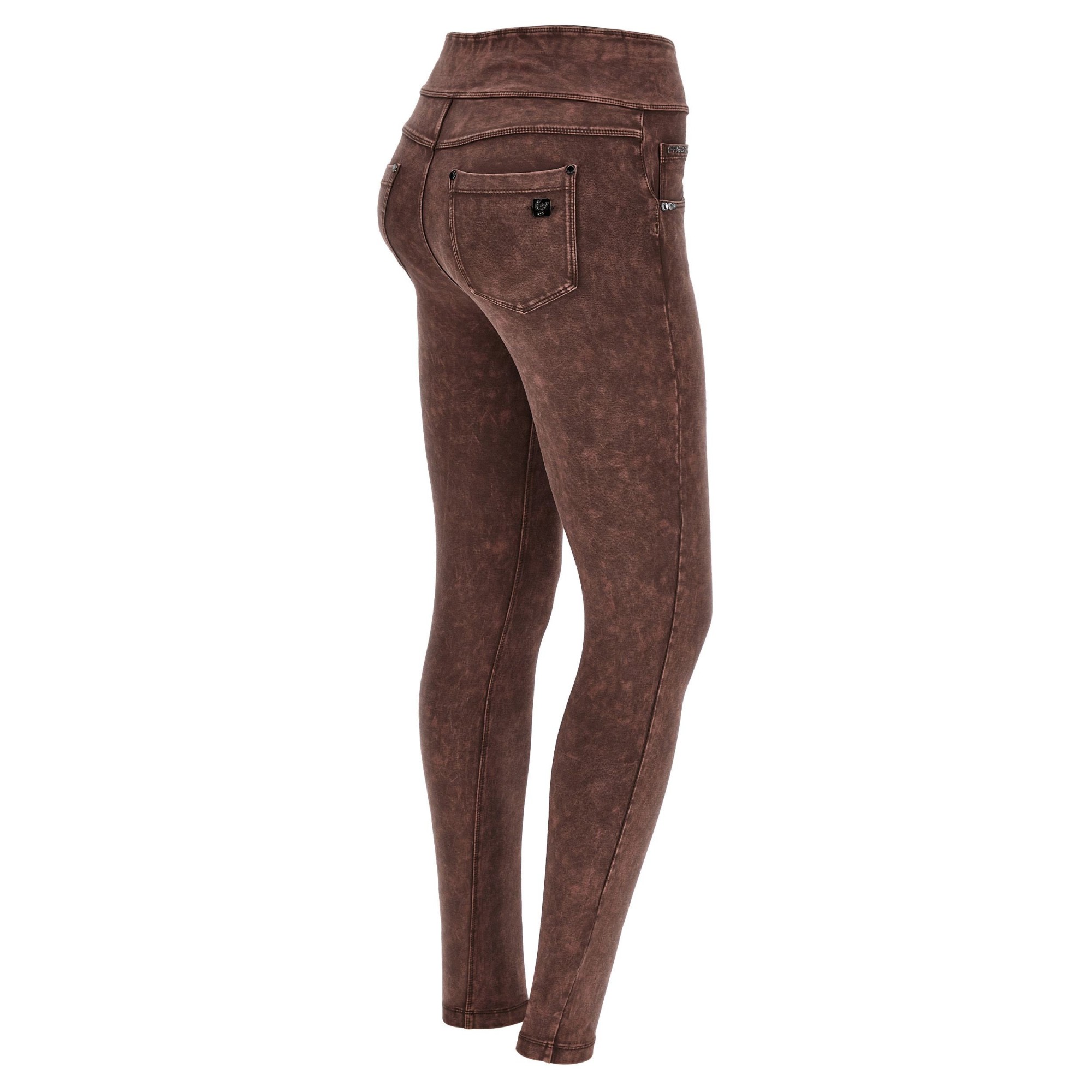 Freddy N.O.W.® Yoga Damen Comfort Jeans - High Waist Skinny - Stückgefärbt - Dunkelbraun - M29 Freddy N.O.W.® Yoga Damen Comfort Jeans - High Waist Skinny - Stückgefärbt - Dunkelbraun - M29
