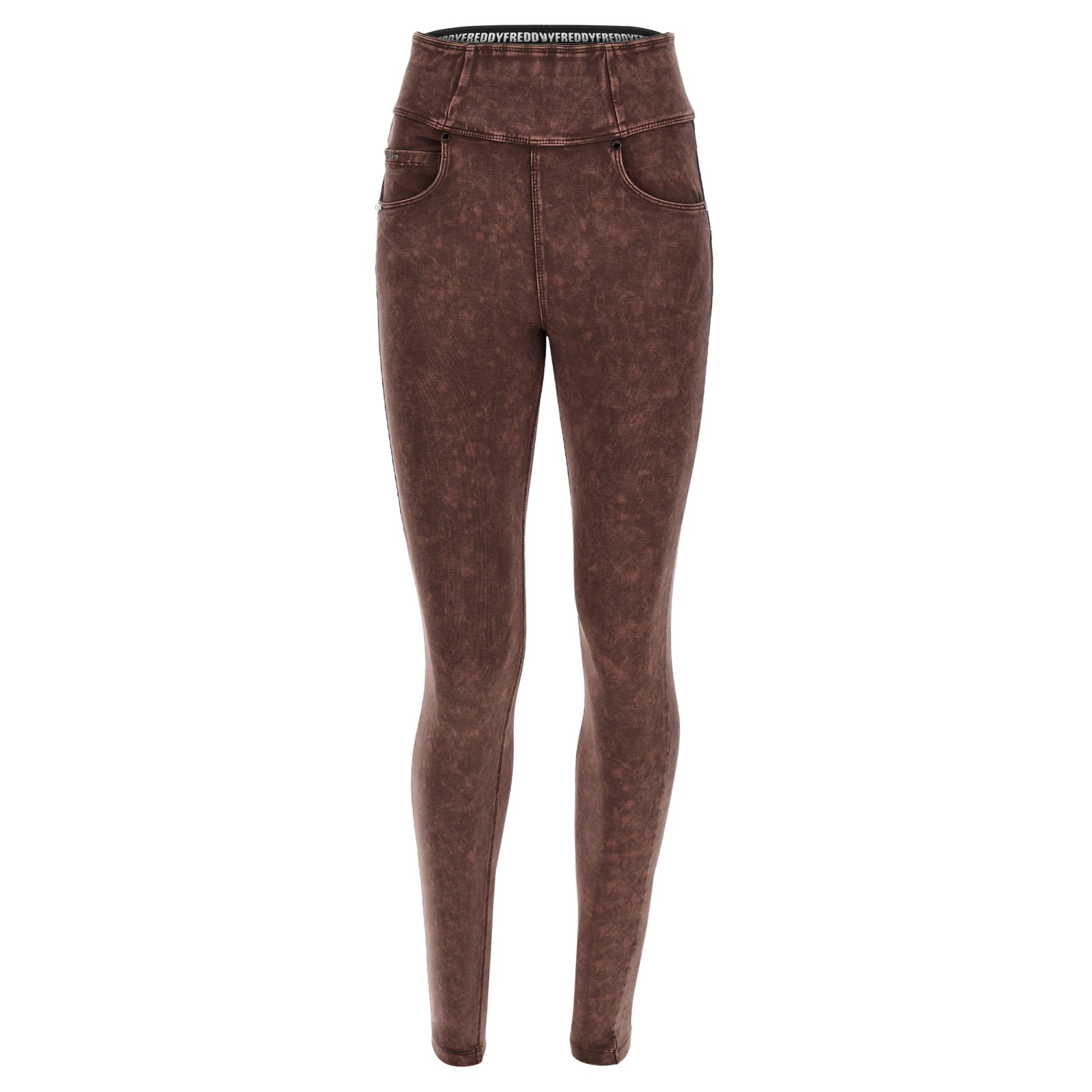 Freddy N.O.W.® Yoga Damen Comfort Jeans - High Waist Skinny - Stückgefärbt - Dunkelbraun - M29 Freddy N.O.W.® Yoga Damen Comfort Jeans - High Waist Skinny - Stückgefärbt - Dunkelbraun - M29