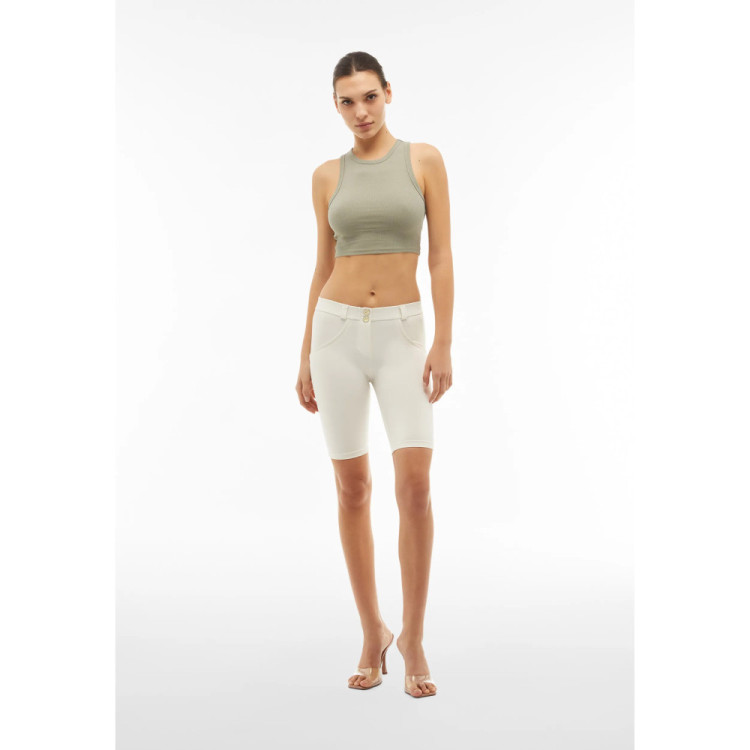 Freddy WR.UP® Damen Push-Up Biker Shorts - Regular Waist - Lily White
