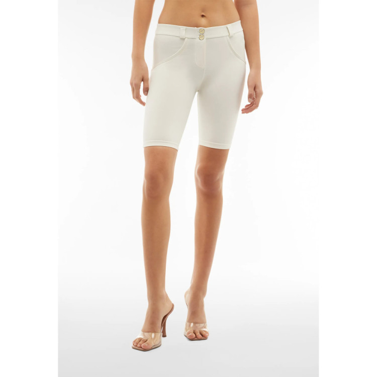 Freddy WR.UP® Damen Push-Up Biker Shorts - Regular Waist - Lily White
