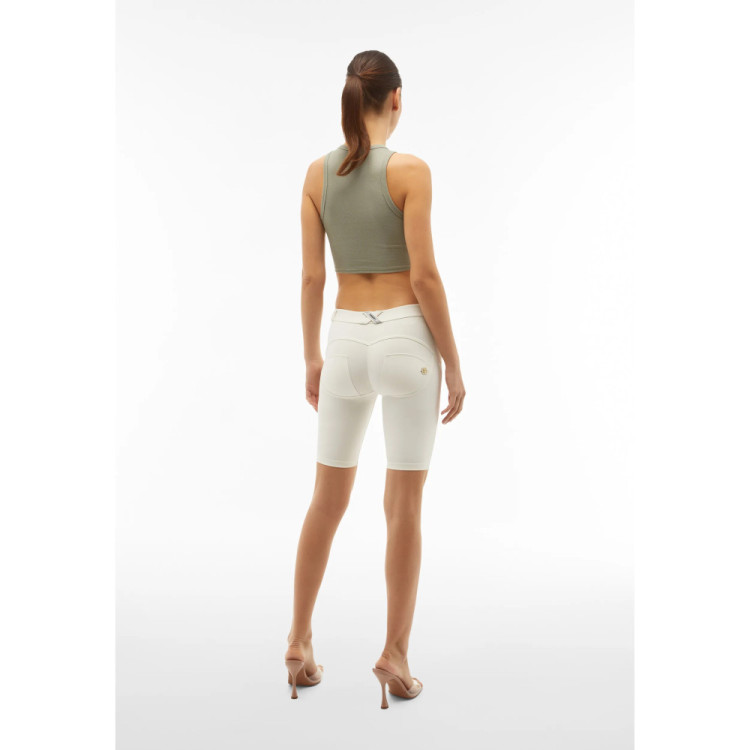 Freddy WR.UP® Damen Push-Up Biker Shorts - Regular Waist - Lily White