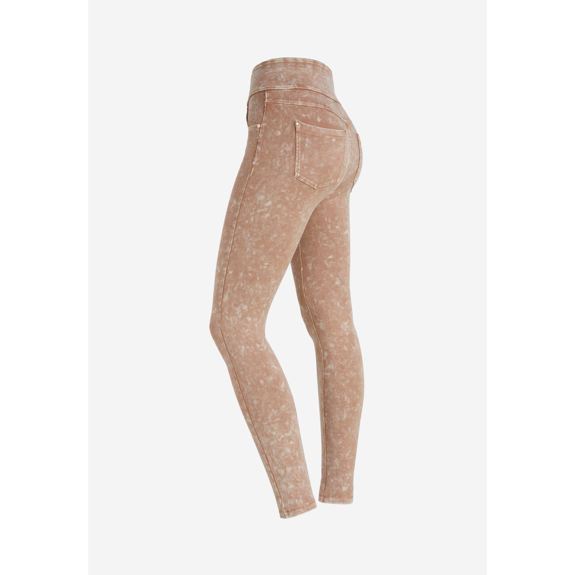 Freddy N.O.W.® Yoga Damen Comfort Jeans - High Waist Skinny - Stückgefärbt - Dunkelbeige - P80 Freddy N.O.W.® Yoga Damen Comfort Jeans - High Waist Skinny - Stückgefärbt - Dunkelbeige - P80
