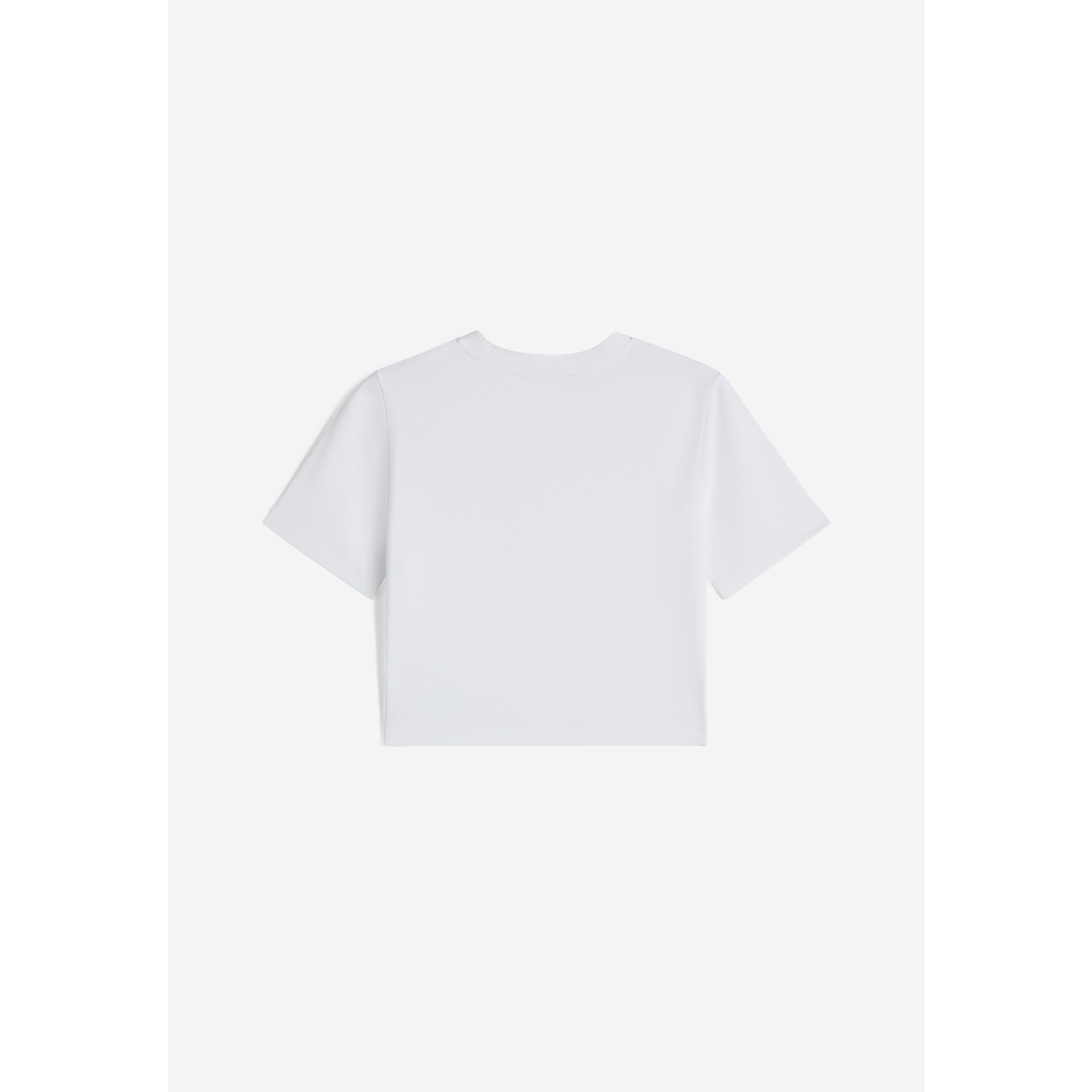 Freddy Slim-Fit Damen Crop Top - Garment-Dyed - Weiß Freddy Slim-Fit Damen Crop Top - Garment-Dyed - Weiß