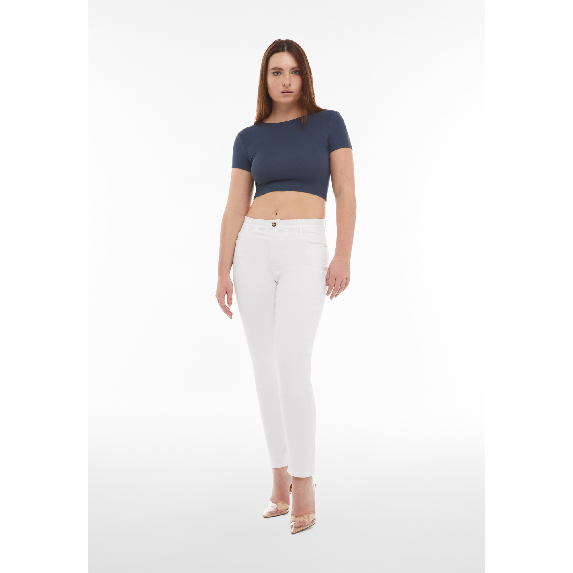 Freddy Eco Fit Jeans - Regular Waist Skinny - Bull Denim - Weiß Freddy Eco Fit Jeans - Regular Waist Skinny - Bull Denim - Weiß