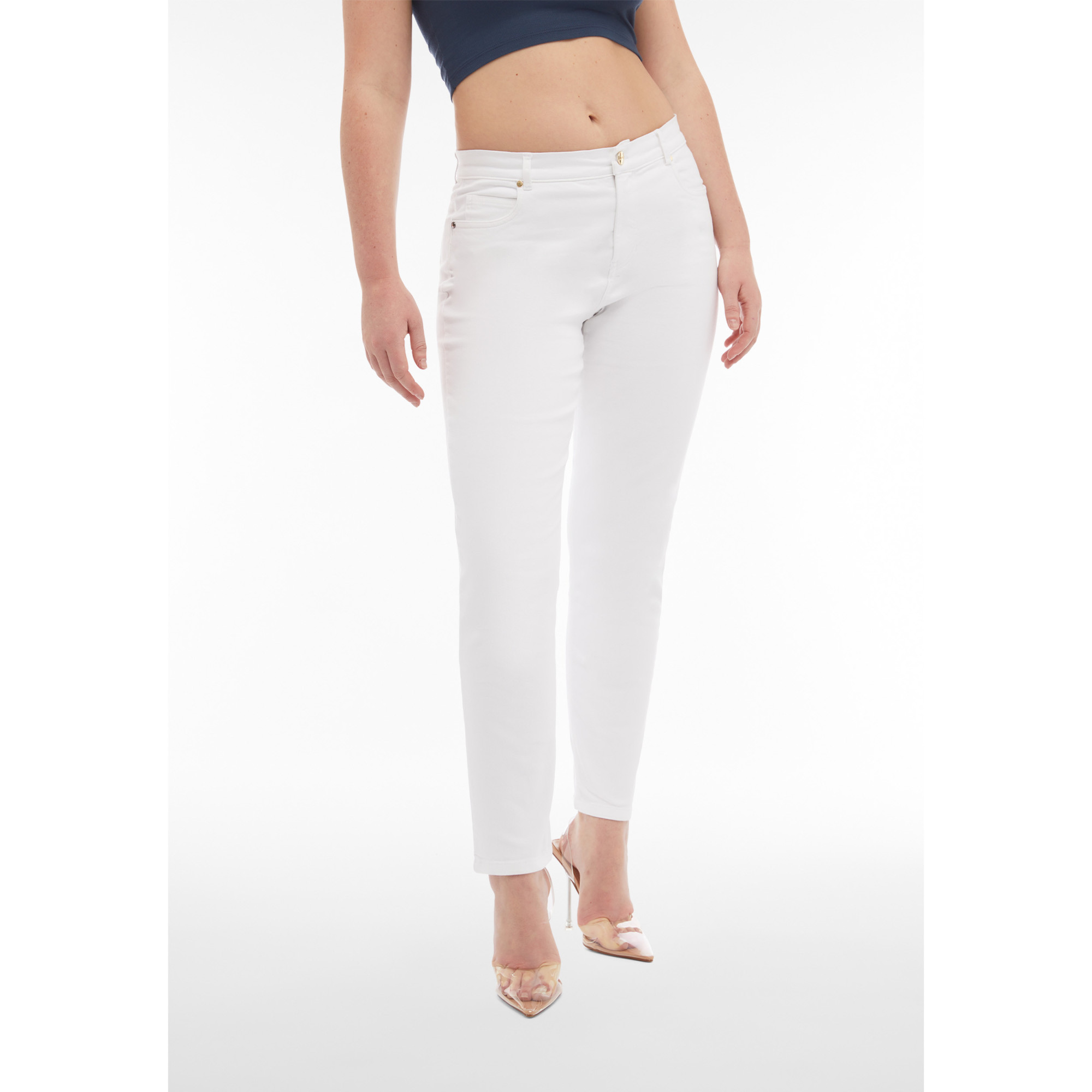 Freddy Eco Fit Jeans - Regular Waist Skinny - Bull Denim - Weiß Freddy Eco Fit Jeans - Regular Waist Skinny - Bull Denim - Weiß