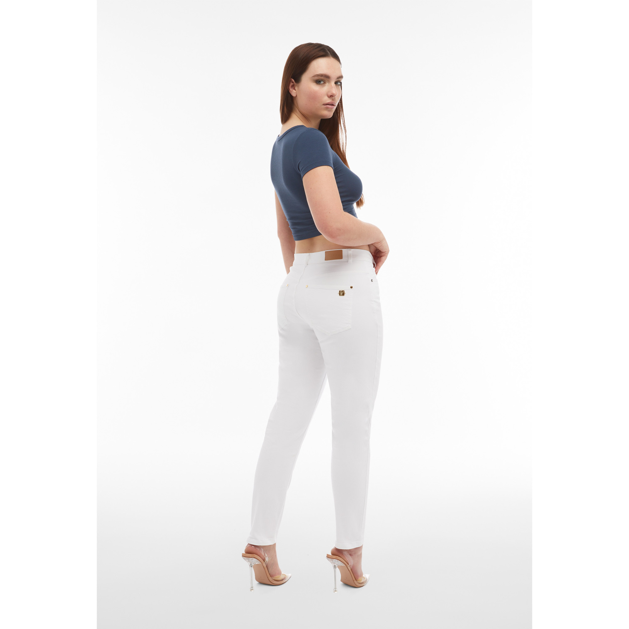 Freddy Eco Fit Jeans - Regular Waist Skinny - Bull Denim - Weiß Freddy Eco Fit Jeans - Regular Waist Skinny - Bull Denim - Weiß
