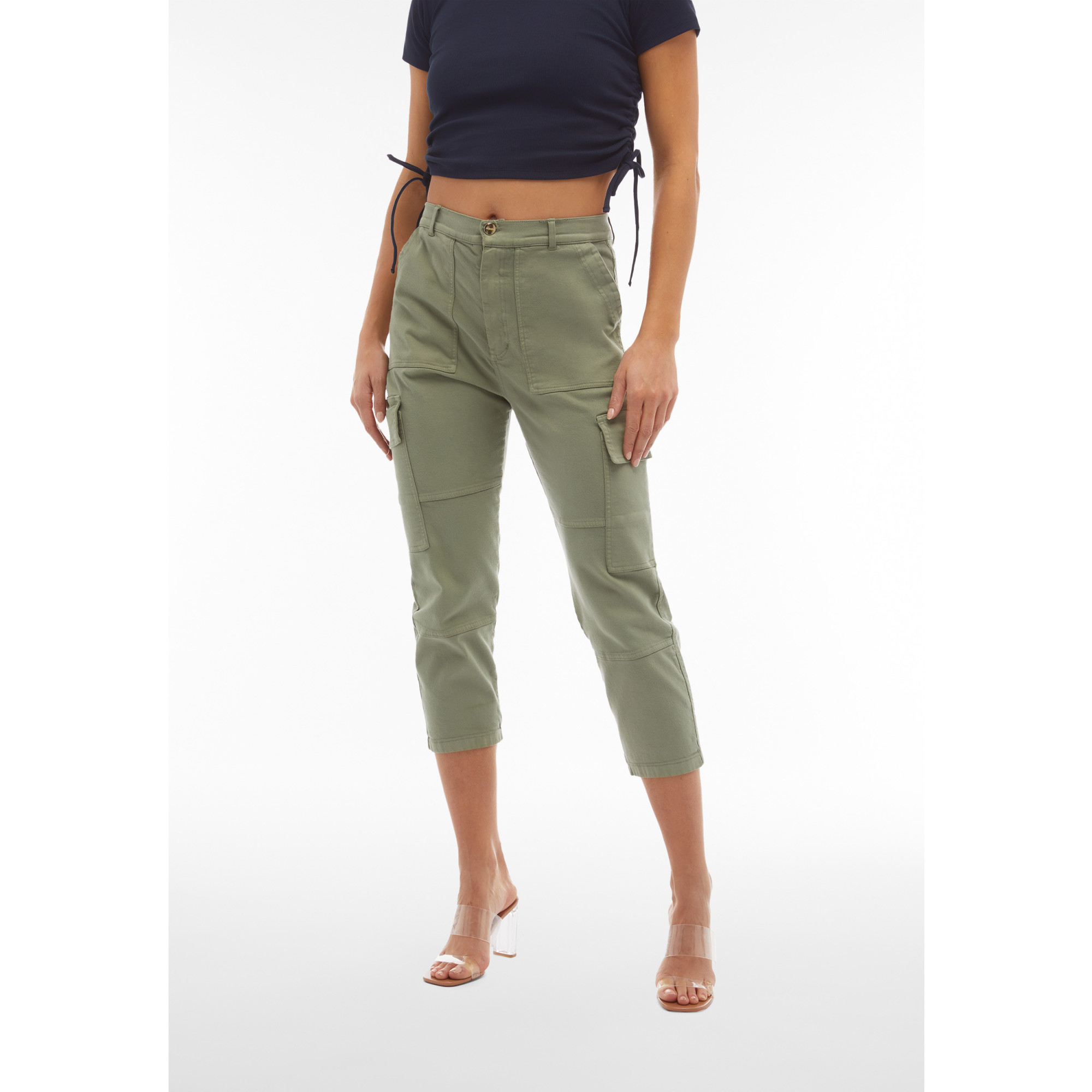 Freddy Eco Fit Jeans - Super High Waist - Cargo - Grün Freddy Eco Fit Jeans - Super High Waist - Cargo - Grün