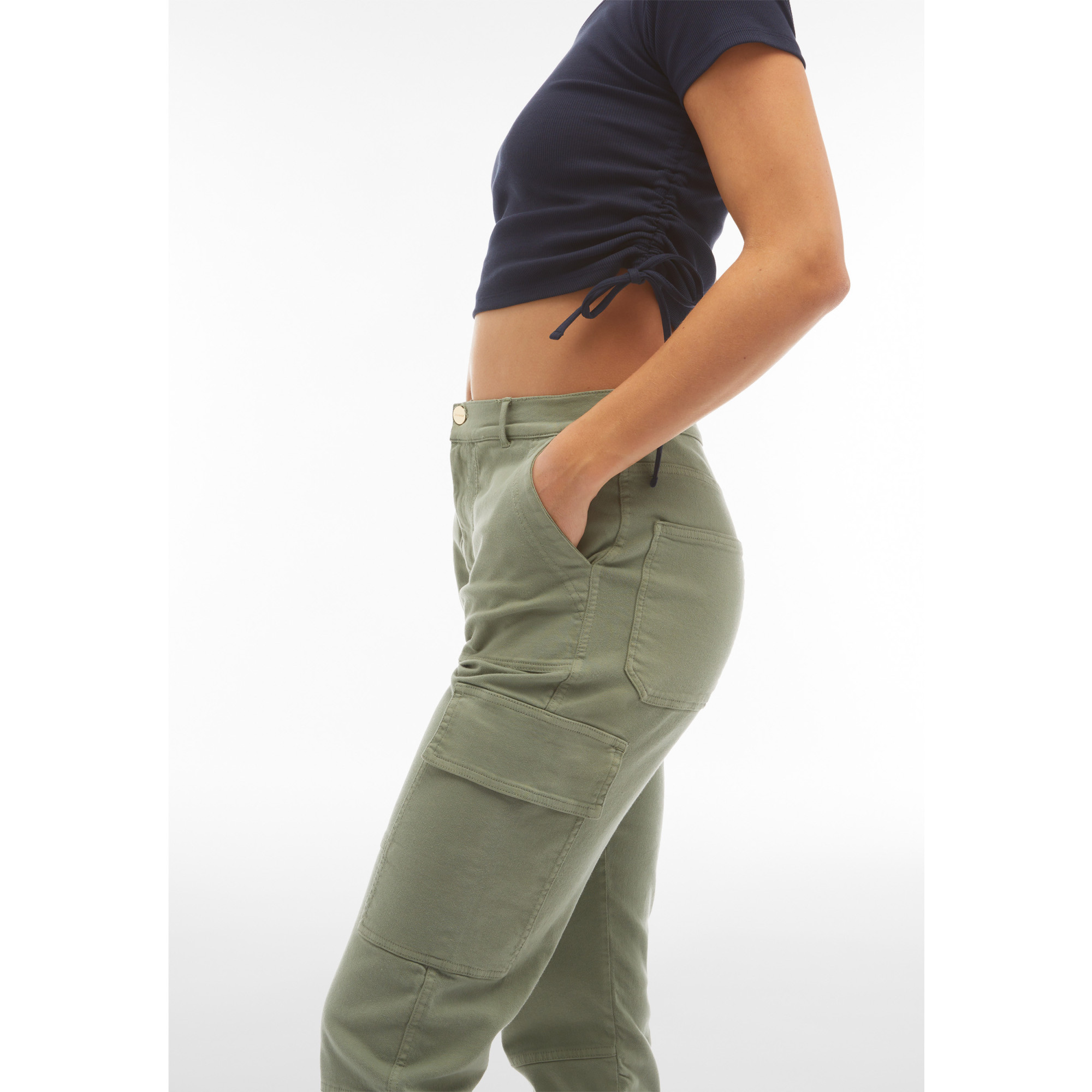 Freddy Eco Fit Jeans - Super High Waist - Cargo - Grün Freddy Eco Fit Jeans - Super High Waist - Cargo - Grün