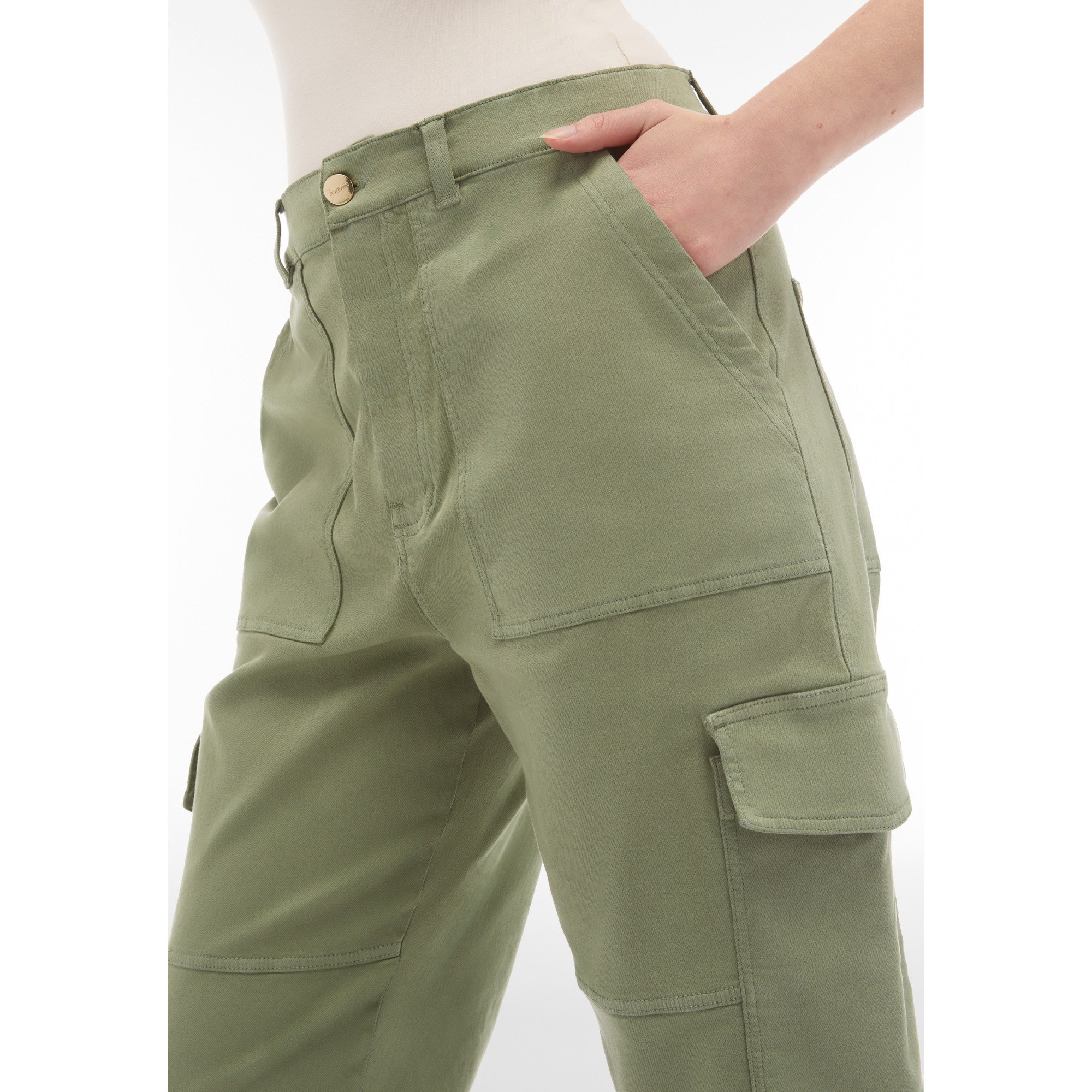 Freddy Eco Fit Jeans - Super High Waist - Cargo - Grün Freddy Eco Fit Jeans - Super High Waist - Cargo - Grün