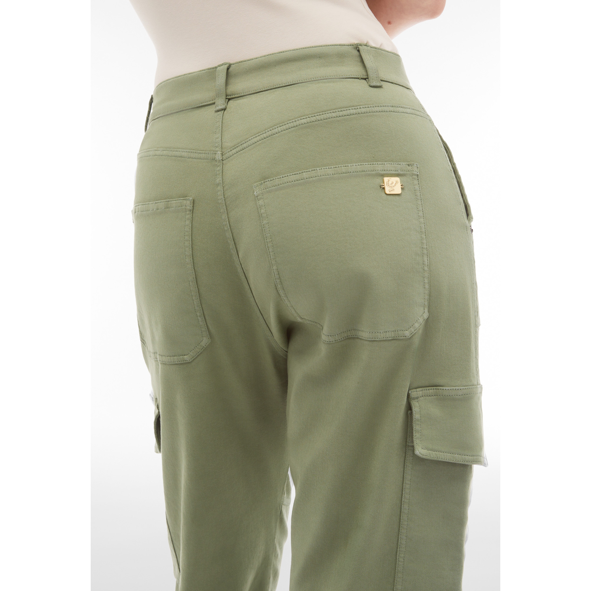 Freddy Eco Fit Jeans - Super High Waist - Cargo - Grün Freddy Eco Fit Jeans - Super High Waist - Cargo - Grün