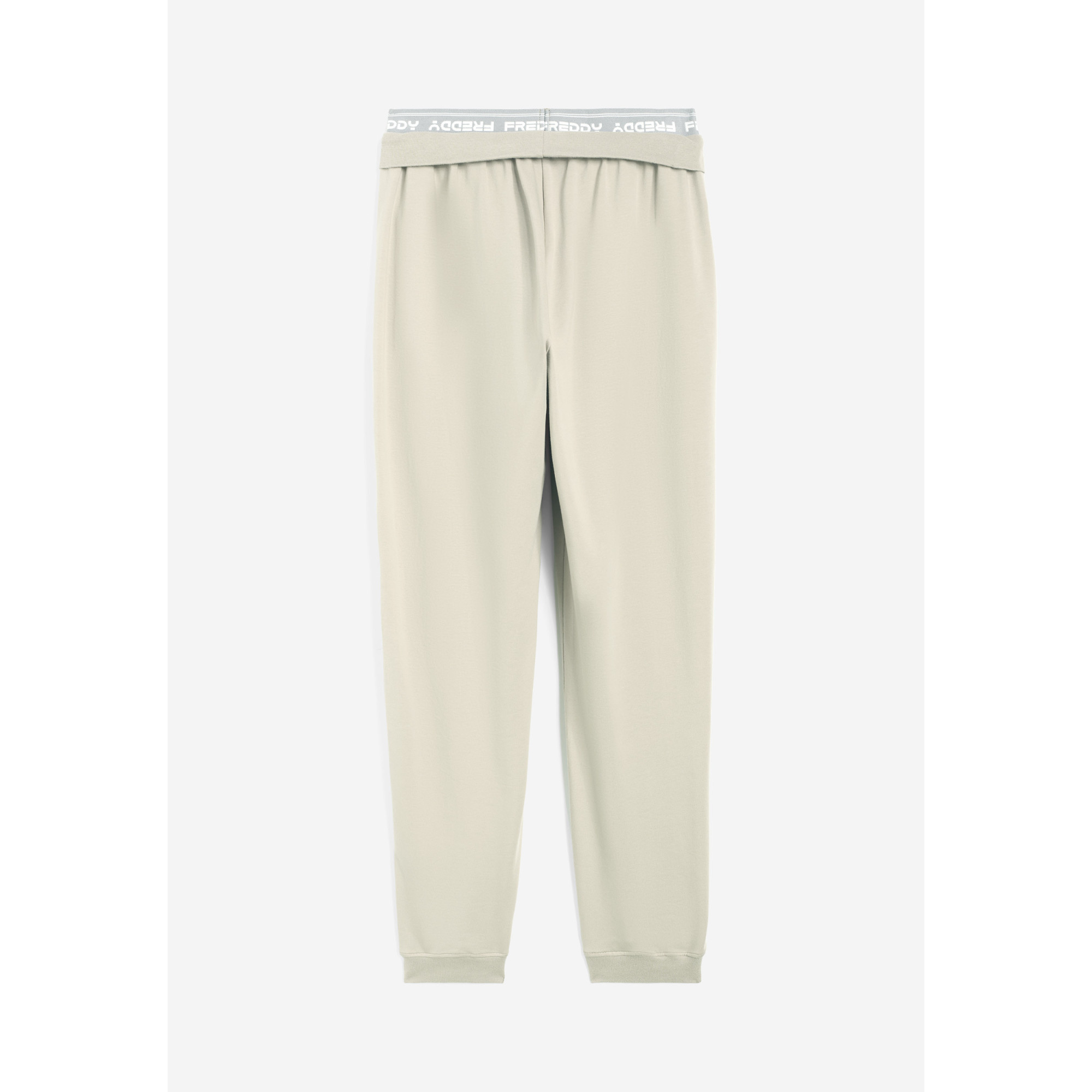 Freddy Jogginghose mit elastischem Bund - Flachsfarben Freddy Jogginghose mit elastischem Bund - Flachsfarben