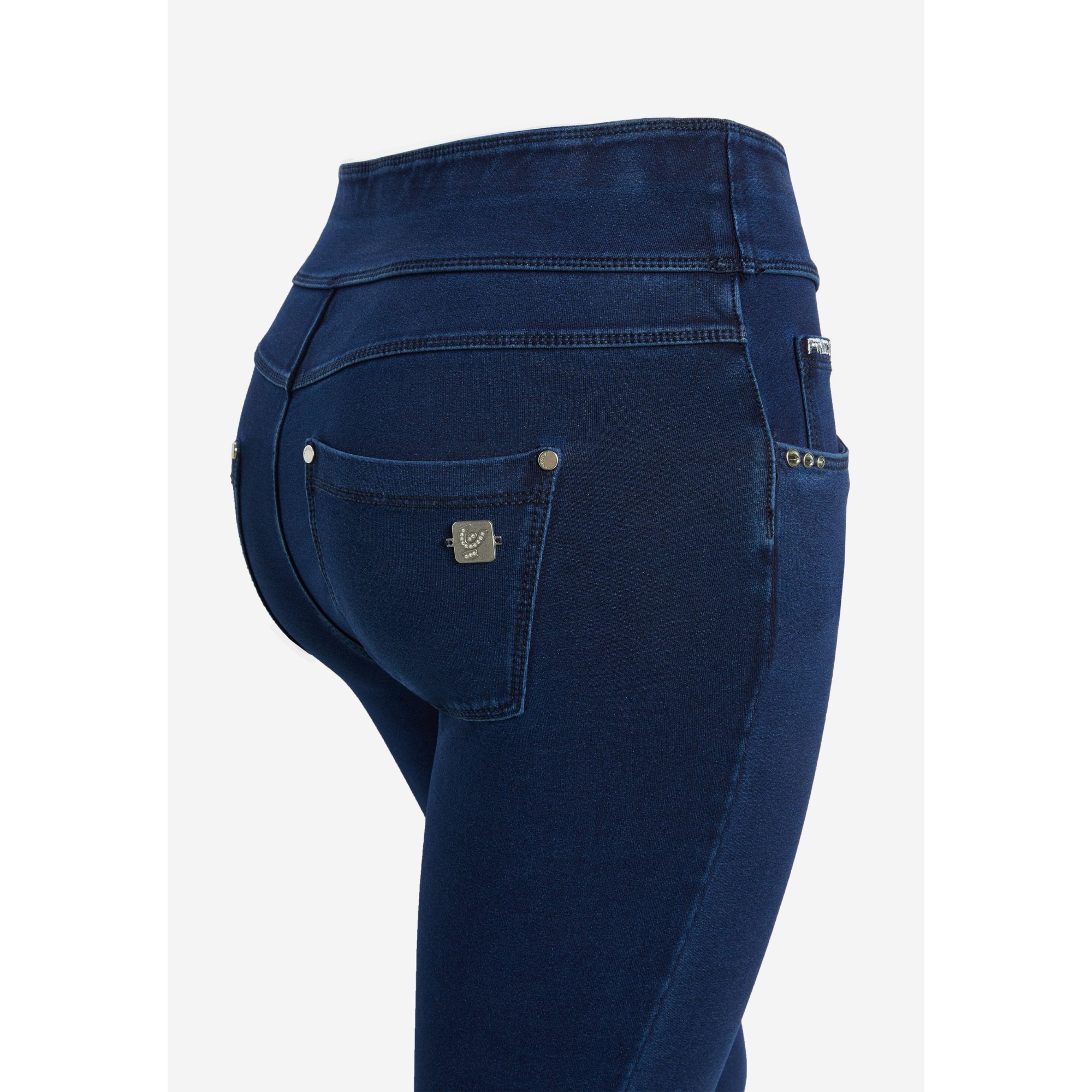 Freddy N.O.W.® Yoga Damen Comfort Jeans - Mid Waist Skinny - Blau - Gelbe Nähte - J0Y Freddy N.O.W.® Yoga Damen Comfort Jeans - Mid Waist Skinny - Blau - Gelbe Nähte - J0Y