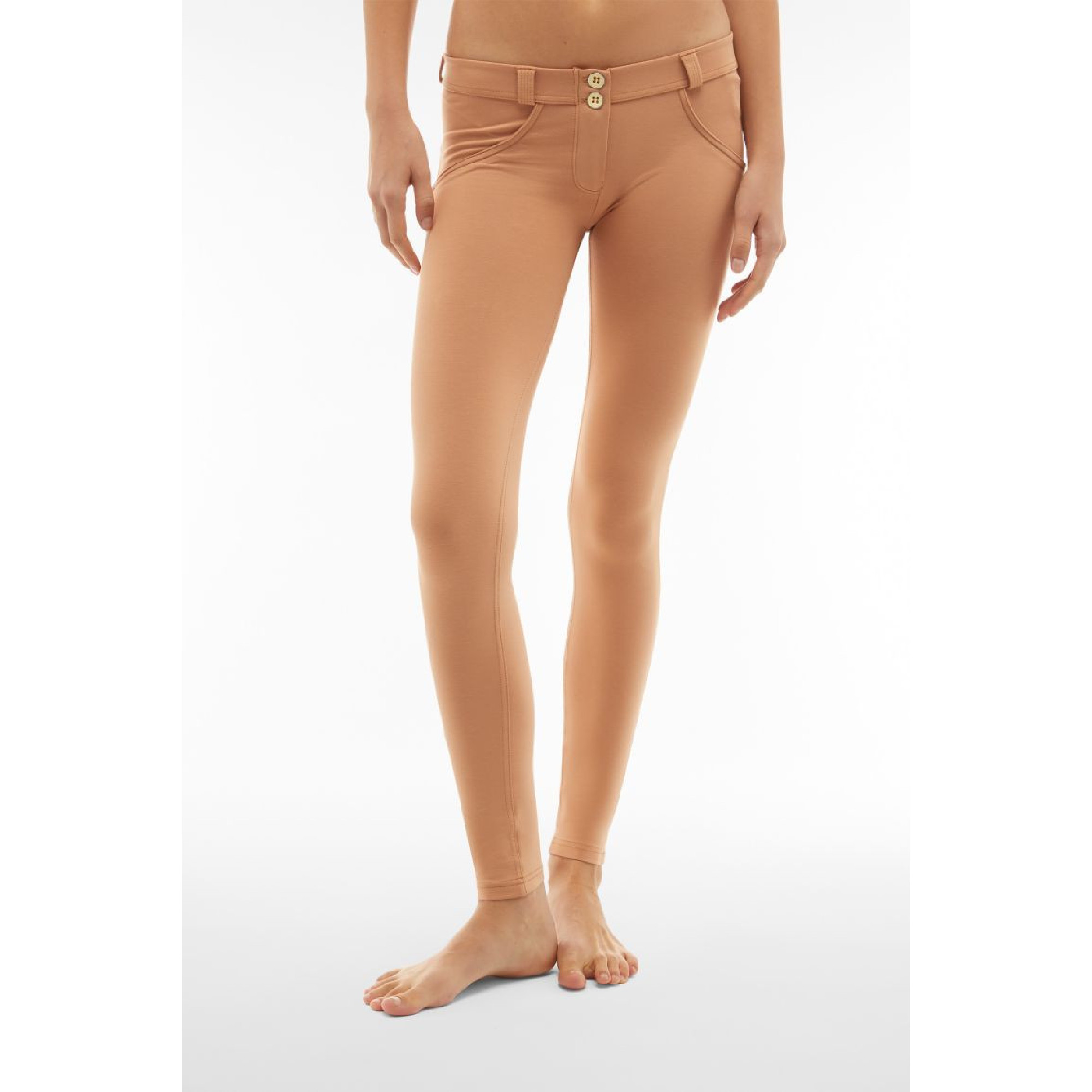 Freddy WR.UP® Damen Push-Up Hose - Low Waist Skinny - Hellbraun - M44 Freddy WR.UP® Damen Push-Up Hose - Low Waist Skinny - Hellbraun - M44