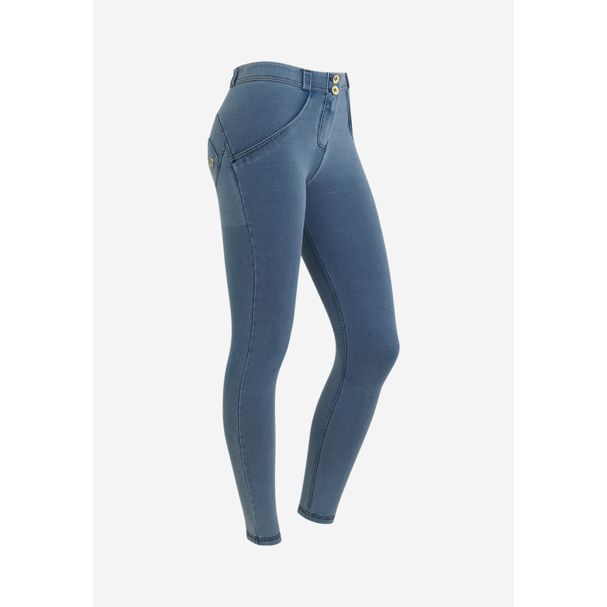 Freddy WR.UP® Damen Push-Up Jeans - 7/8 Regular Waist Skinny - Denim - Blaue Nähte - J108B Freddy WR.UP® Damen Push-Up Jeans - 7/8 Regular Waist Skinny - Denim - Blaue Nähte - J108B