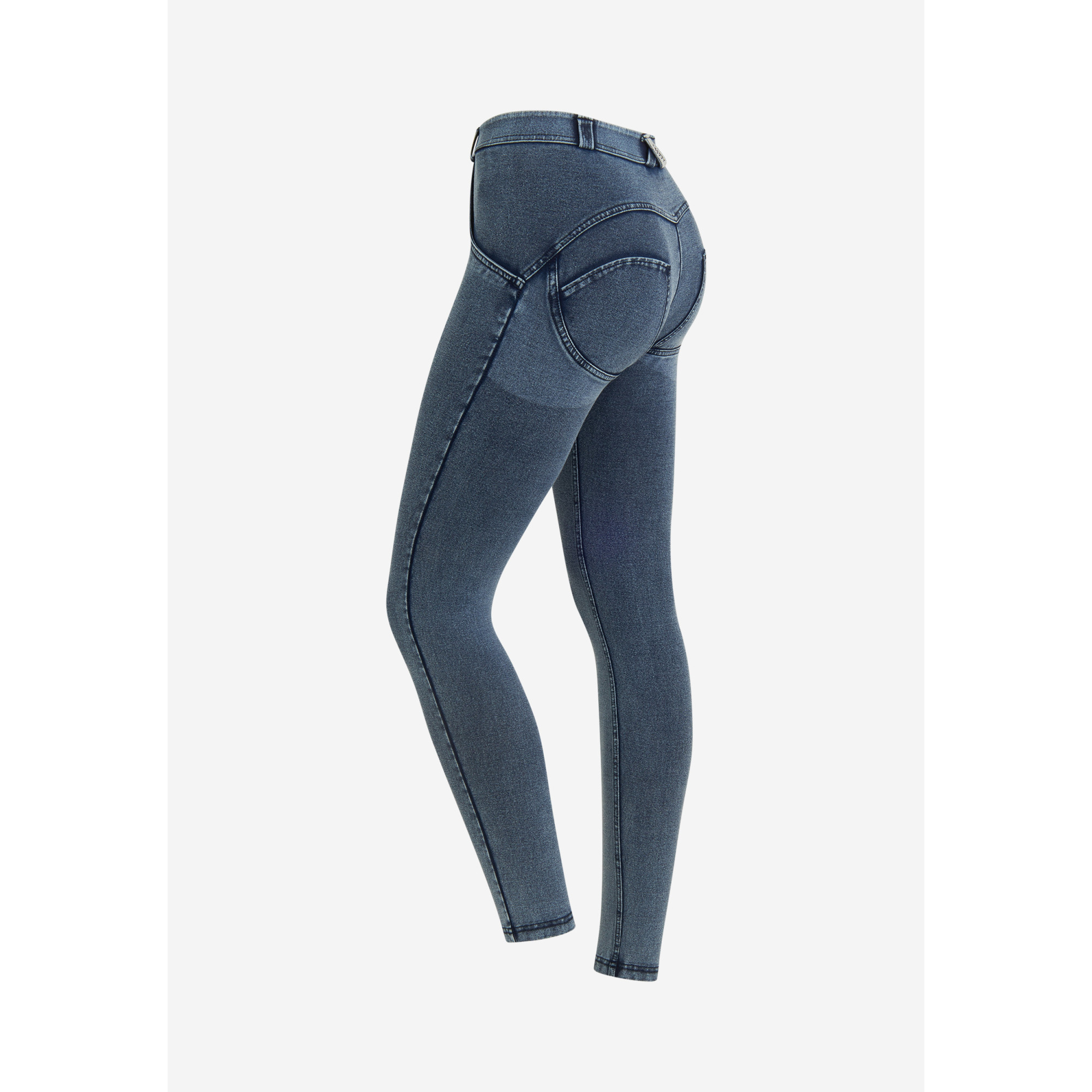Freddy WR.UP® Damen Push-Up Jeans - 7/8 Regular Waist Skinny - Dark Denim - Blaue Nähte - J109B Freddy WR.UP® Damen Push-Up Jeans - 7/8 Regular Waist Skinny - Dark Denim - Blaue Nähte - J109B