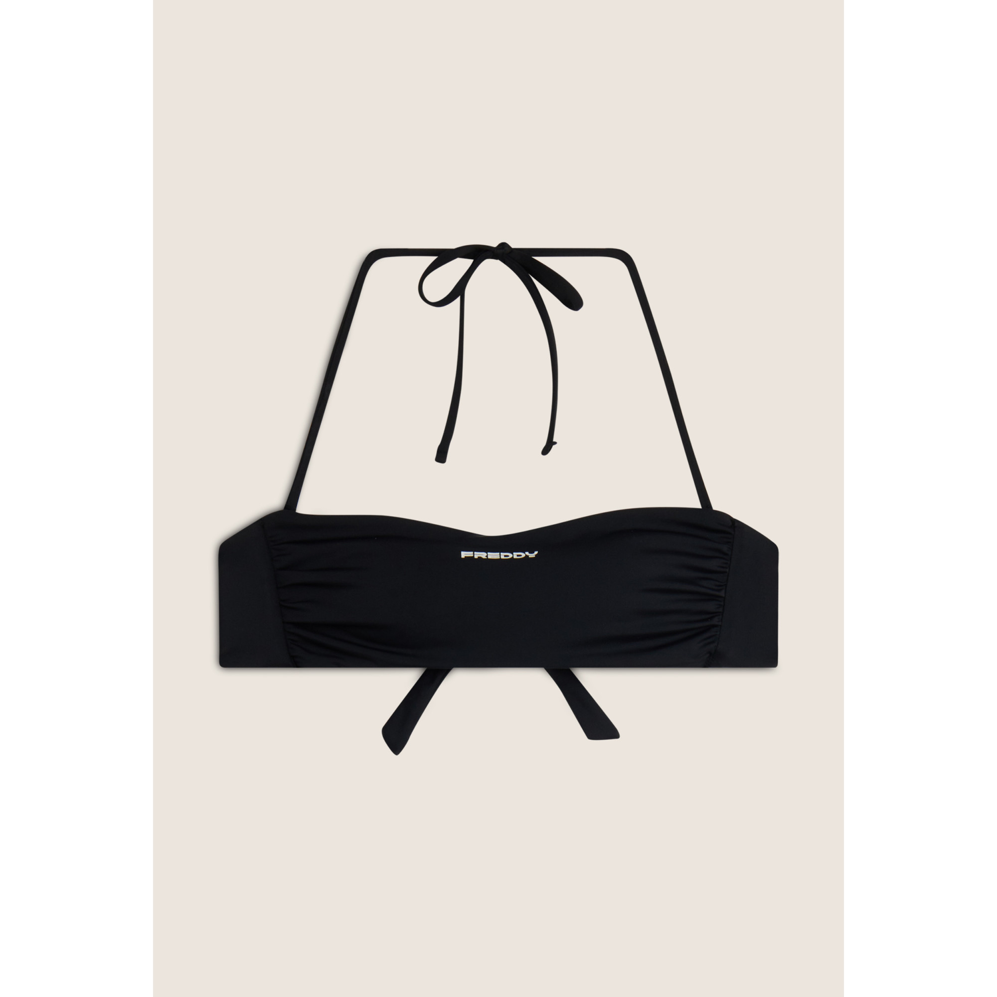 Freddy Bandeau-Bikinioberteil mit Freddy Logo - BLACK Freddy Bandeau-Bikinioberteil mit Freddy Logo - BLACK
