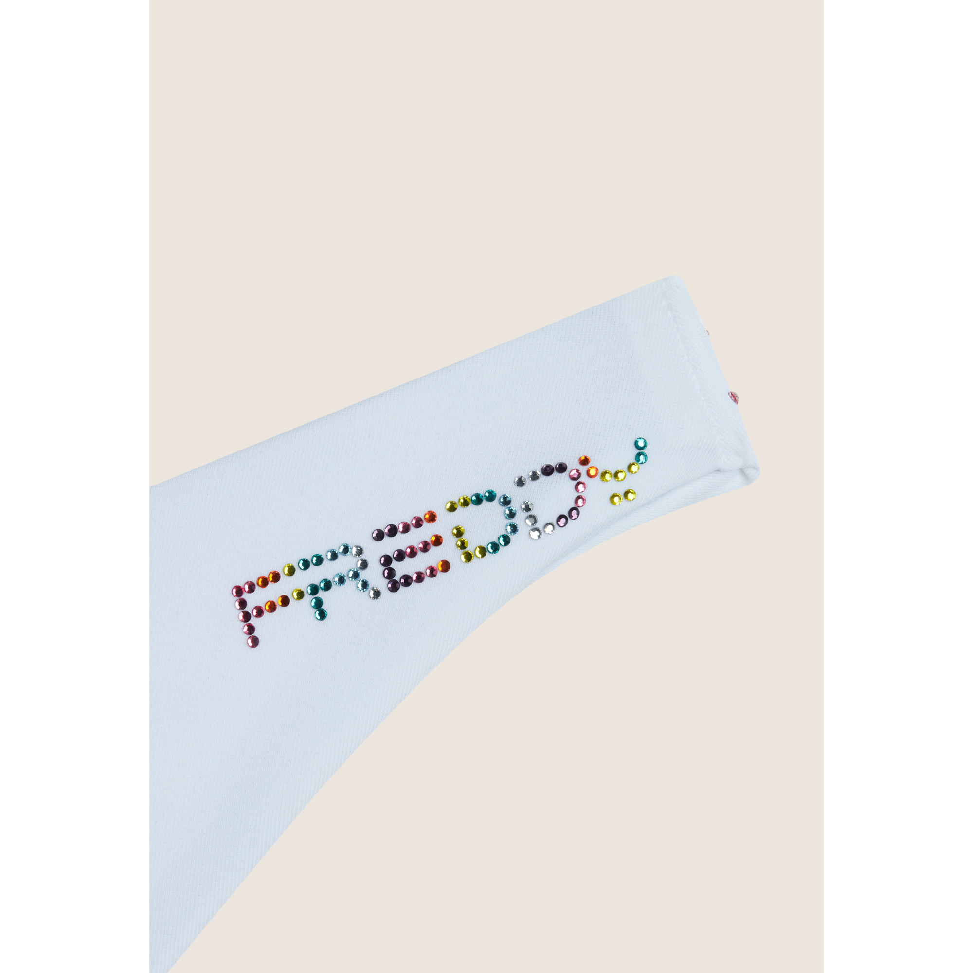 Freddy Bikinihose mit Strassverzierung - WHITE Freddy Bikinihose mit Strassverzierung - WHITE