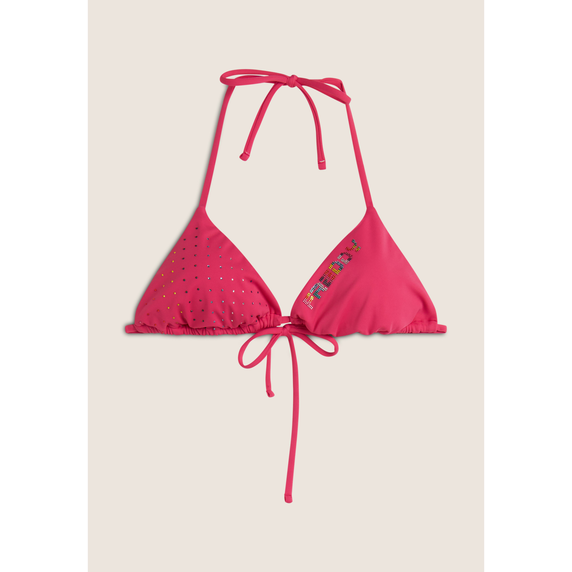 Freddy Triangel-Bikinioberteil mit Strassverzierung - FUCHSIA Freddy Triangel-Bikinioberteil mit Strassverzierung - FUCHSIA