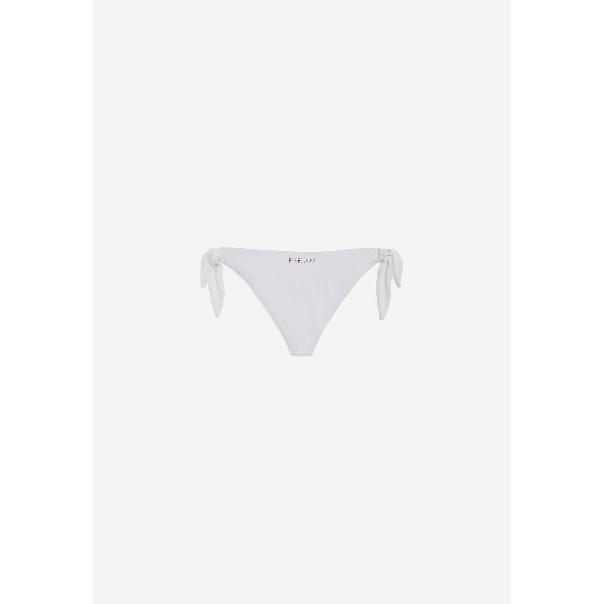Freddy Bikinihose mit Strassverzierung - An den Seiten gebunden - WHITE Freddy Bikinihose mit Strassverzierung - An den Seiten gebunden - WHITE