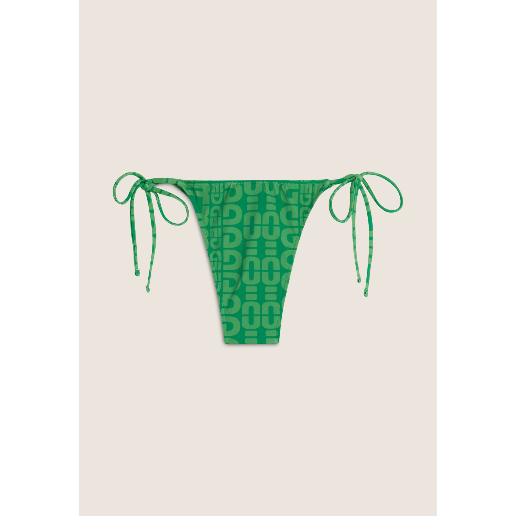 Freddy String-Bikinihose mit Allover-Logo-Print - GREEN Freddy String-Bikinihose mit Allover-Logo-Print - GREEN