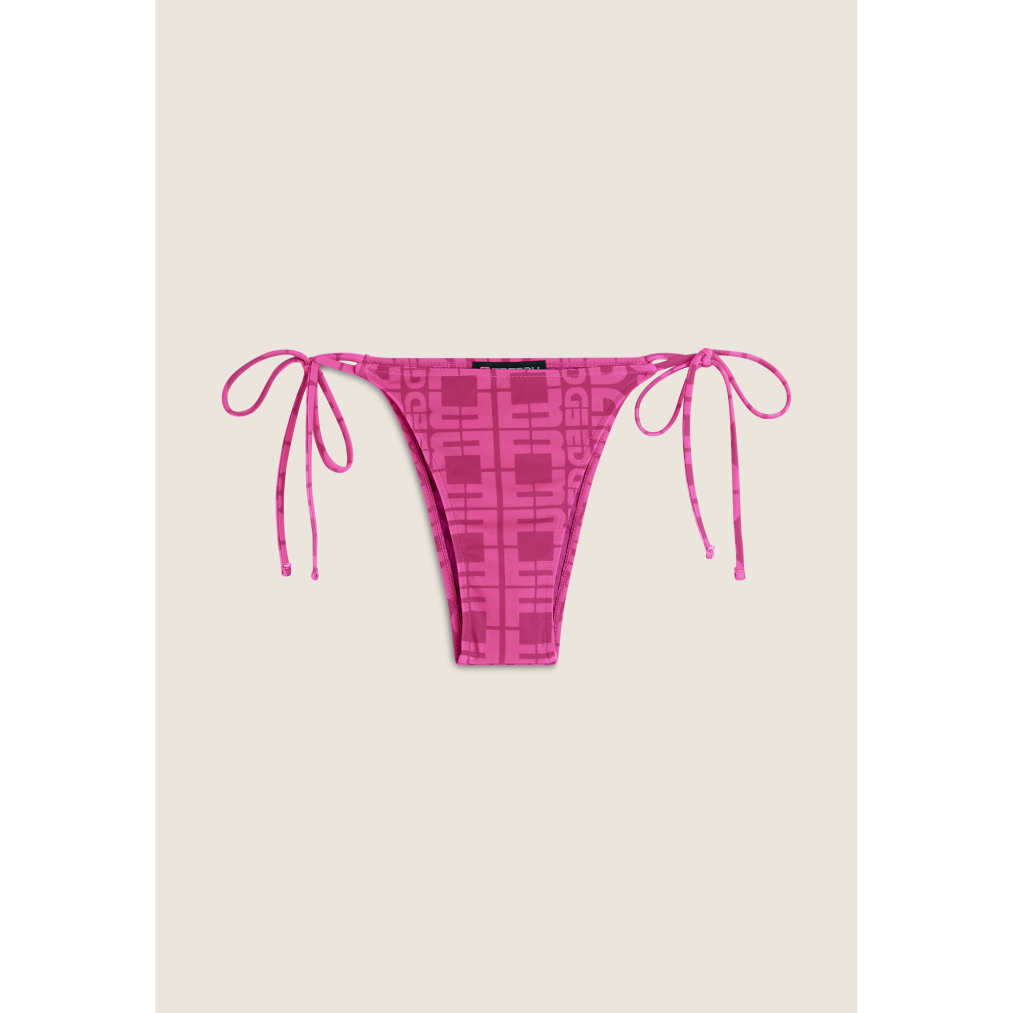 Freddy String-Bikinihose mit Allover-Logo-Print - FUCHSIA Freddy String-Bikinihose mit Allover-Logo-Print - FUCHSIA
