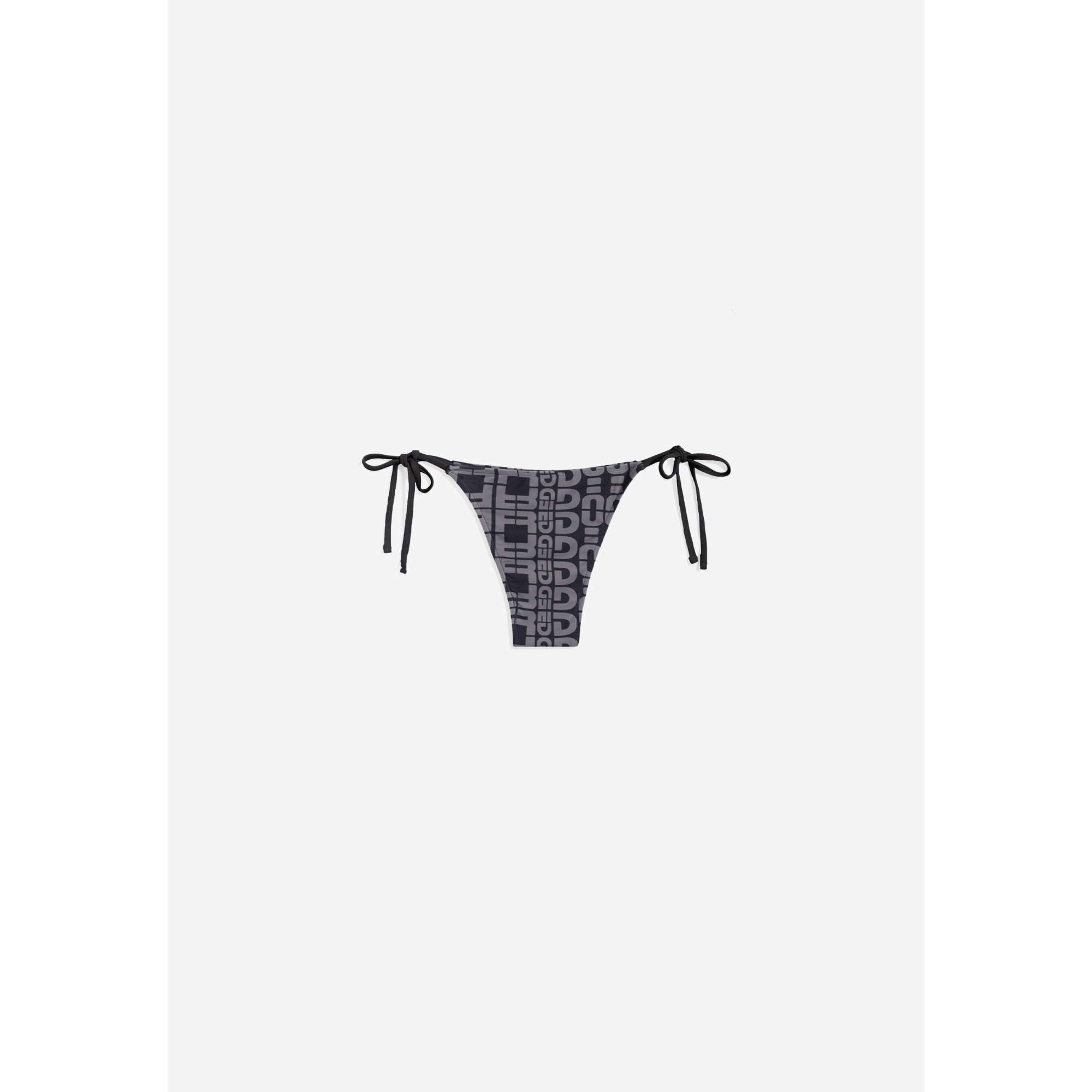Freddy String-Bikinihose mit Allover-Logo-Print - BLACK Freddy String-Bikinihose mit Allover-Logo-Print - BLACK