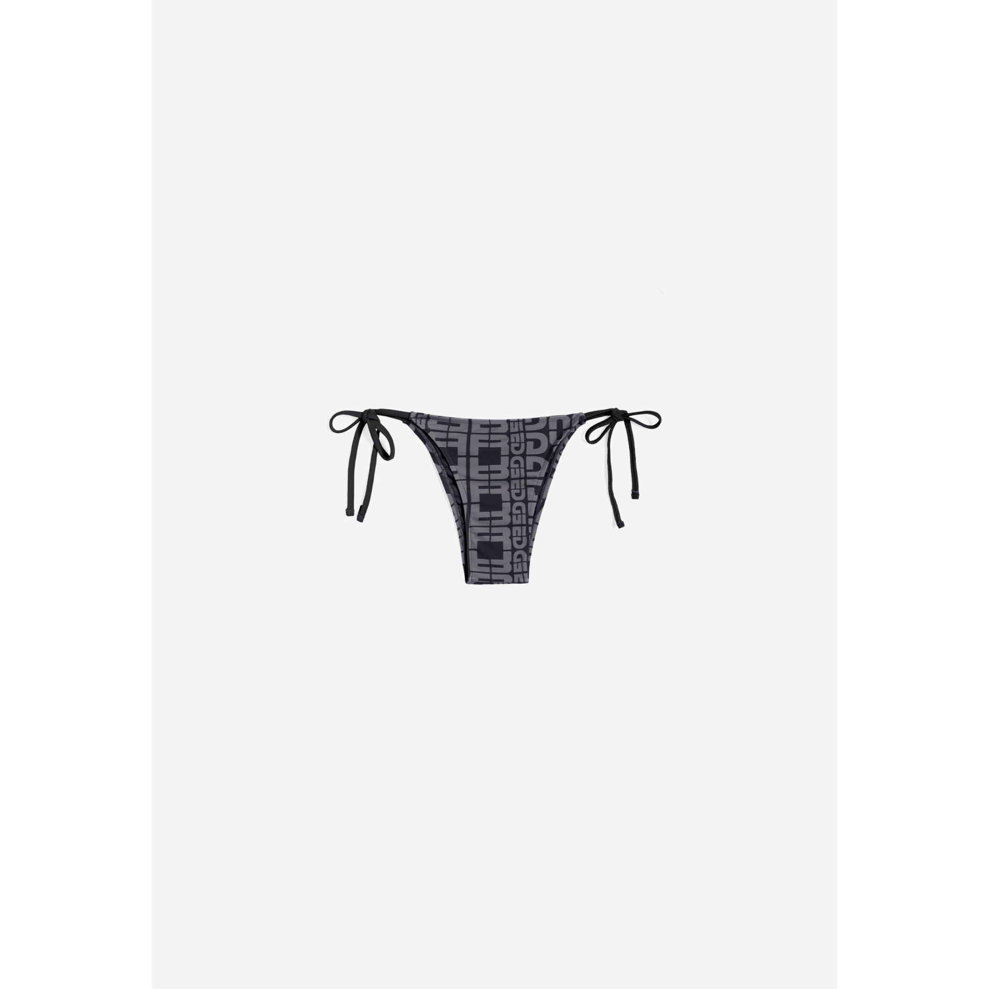 Freddy String-Bikinihose mit Allover-Logo-Print - BLACK Freddy String-Bikinihose mit Allover-Logo-Print - BLACK