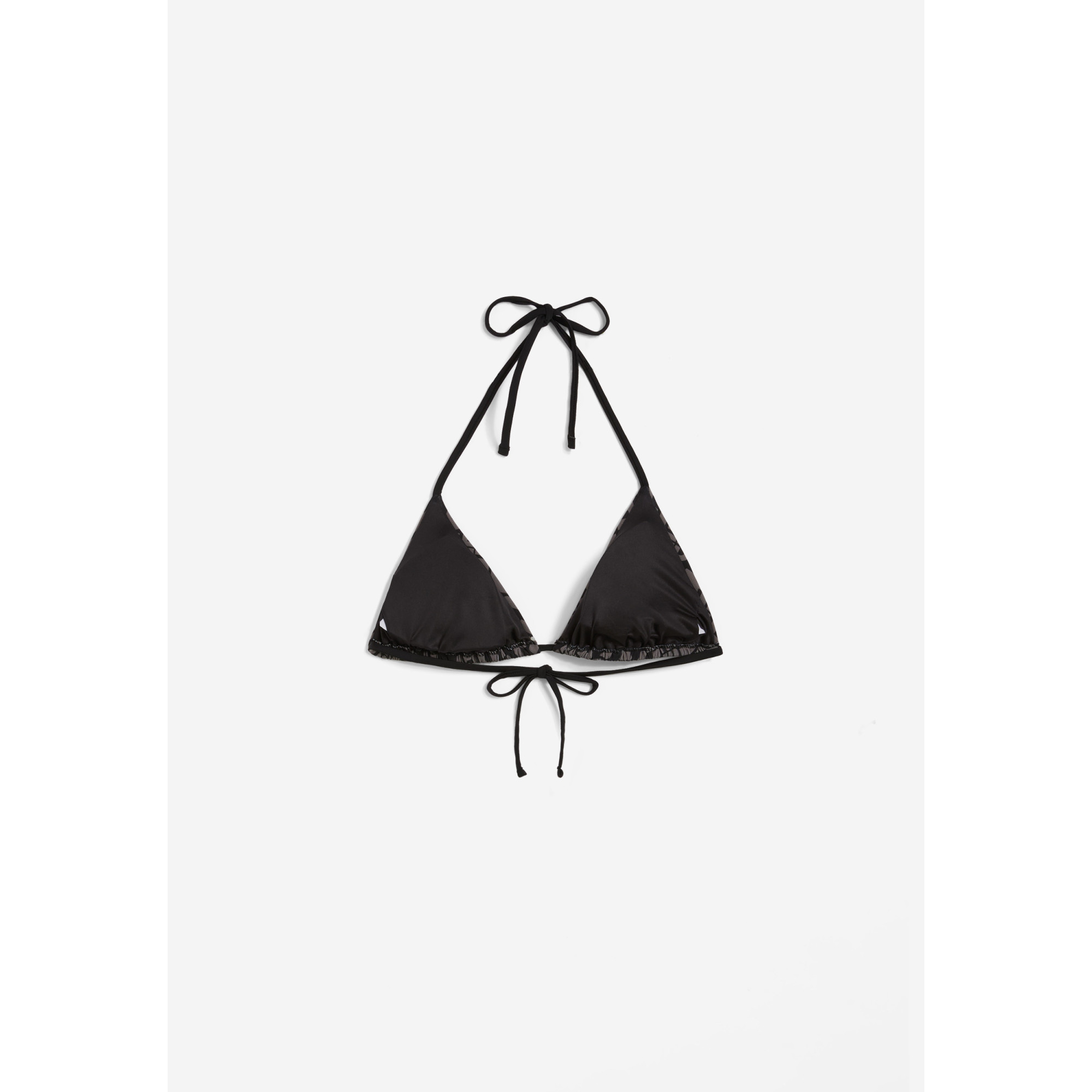Freddy Triangel-Bikinioberteil mit Allover-Logo-Print - BLACK Freddy Triangel-Bikinioberteil mit Allover-Logo-Print - BLACK