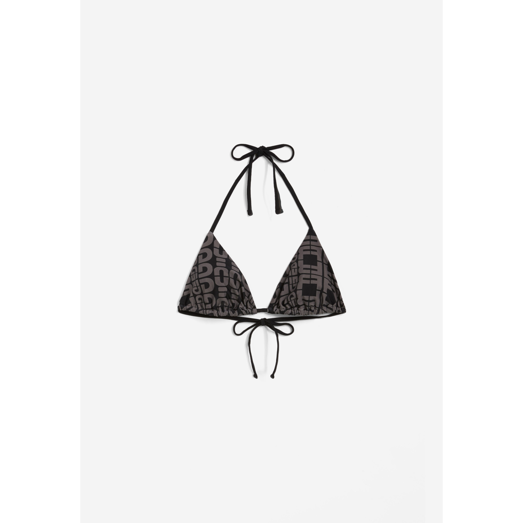 Freddy Triangel-Bikinioberteil mit Allover-Logo-Print - BLACK Freddy Triangel-Bikinioberteil mit Allover-Logo-Print - BLACK