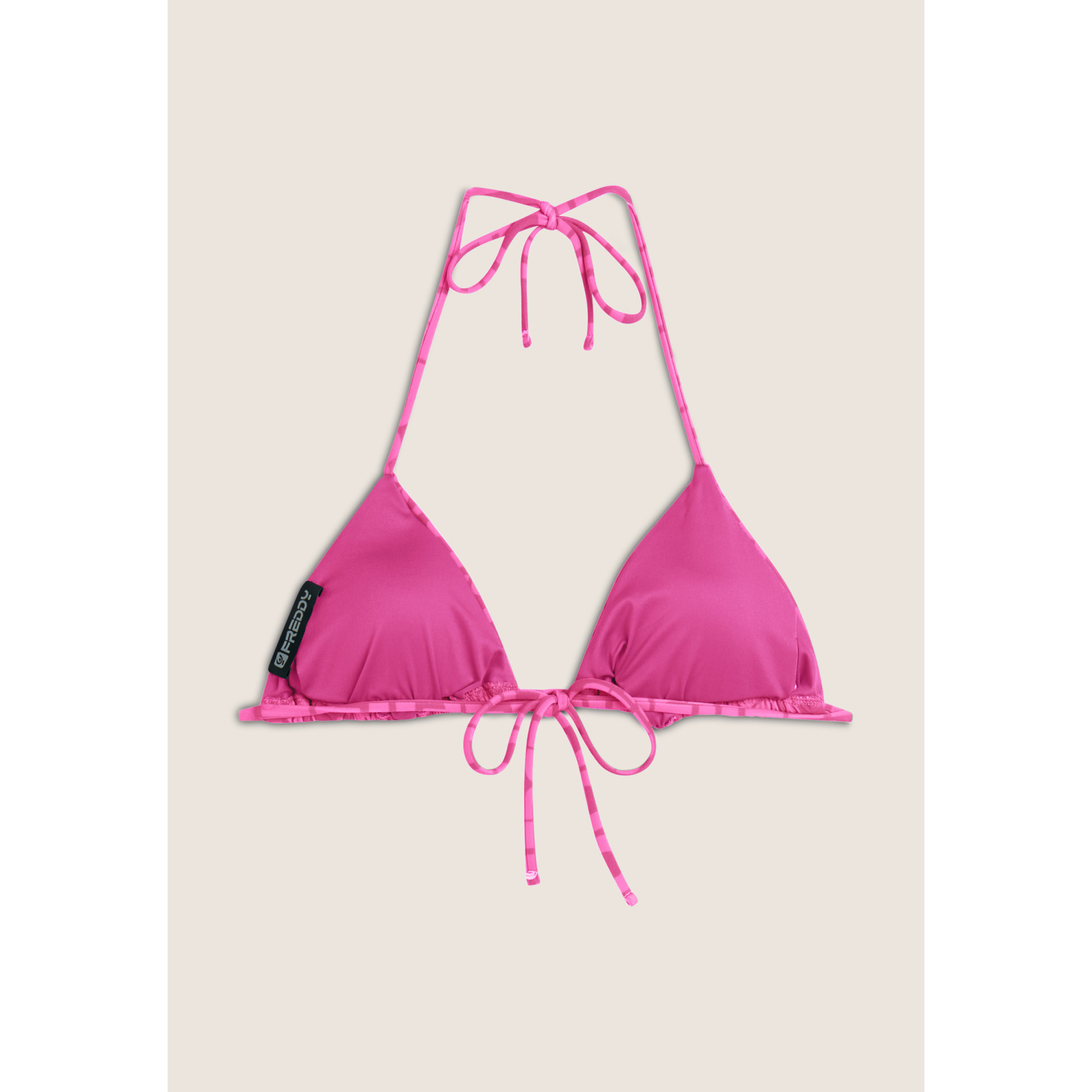 Freddy Triangel-Bikinioberteil mit Allover-Logo-Print - FUCHSIA Freddy Triangel-Bikinioberteil mit Allover-Logo-Print - FUCHSIA