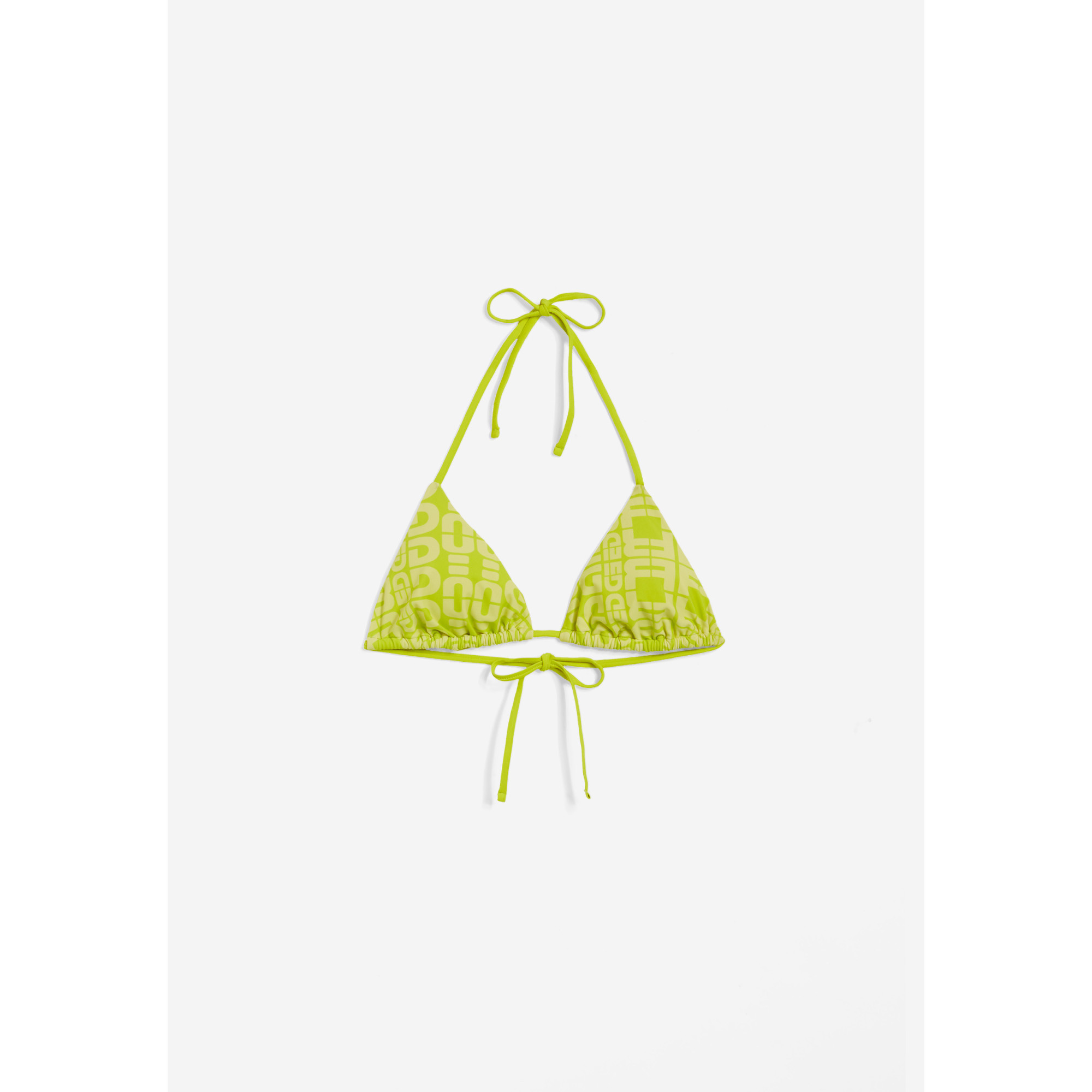 Freddy Triangel-Bikinioberteil mit Allover-Logo-Print - LIME Freddy Triangel-Bikinioberteil mit Allover-Logo-Print - LIME