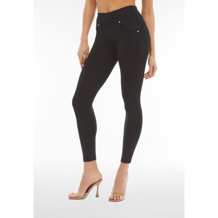 Freddy N.O.W.® Eco Yoga Tech Damen Comfort Hose - Mid Waist Skinny - Schwarz