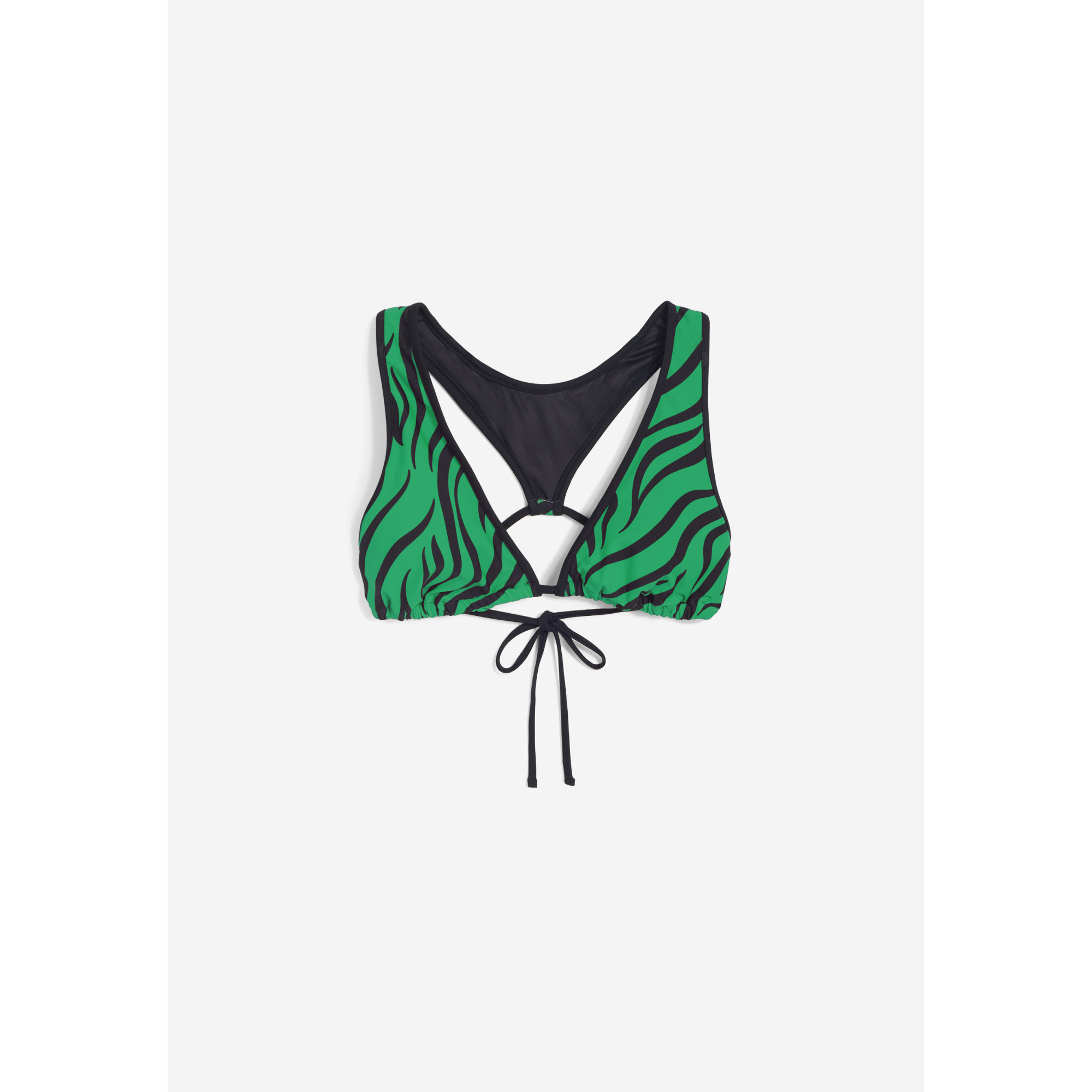 Freddy Triangel-Bikinioberteil mit Zebramuster - GREEN Freddy Triangel-Bikinioberteil mit Zebramuster - GREEN