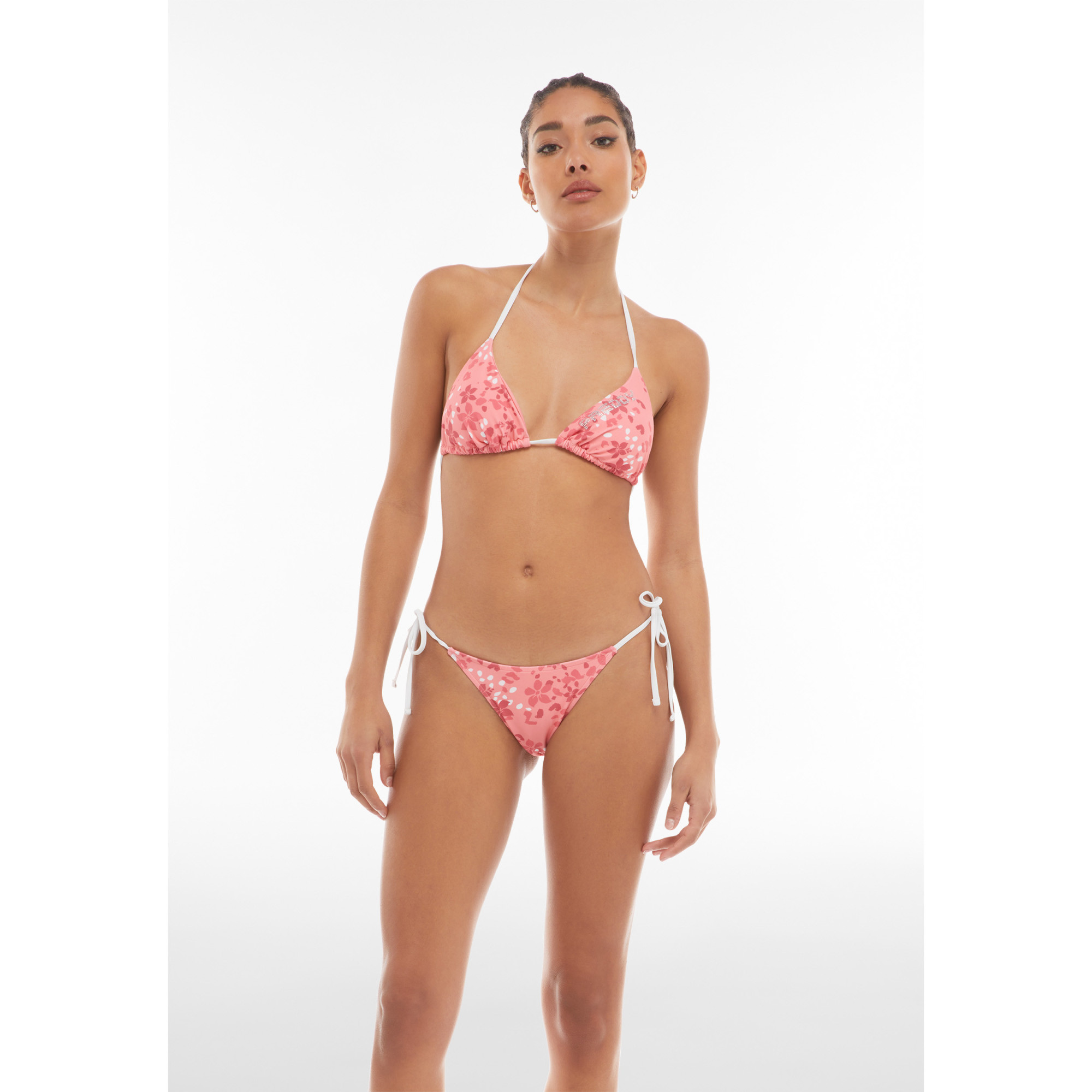 Freddy Triangel-Bikinioberteil mit Blumenmuster - CORAL Freddy Triangel-Bikinioberteil mit Blumenmuster - CORAL
