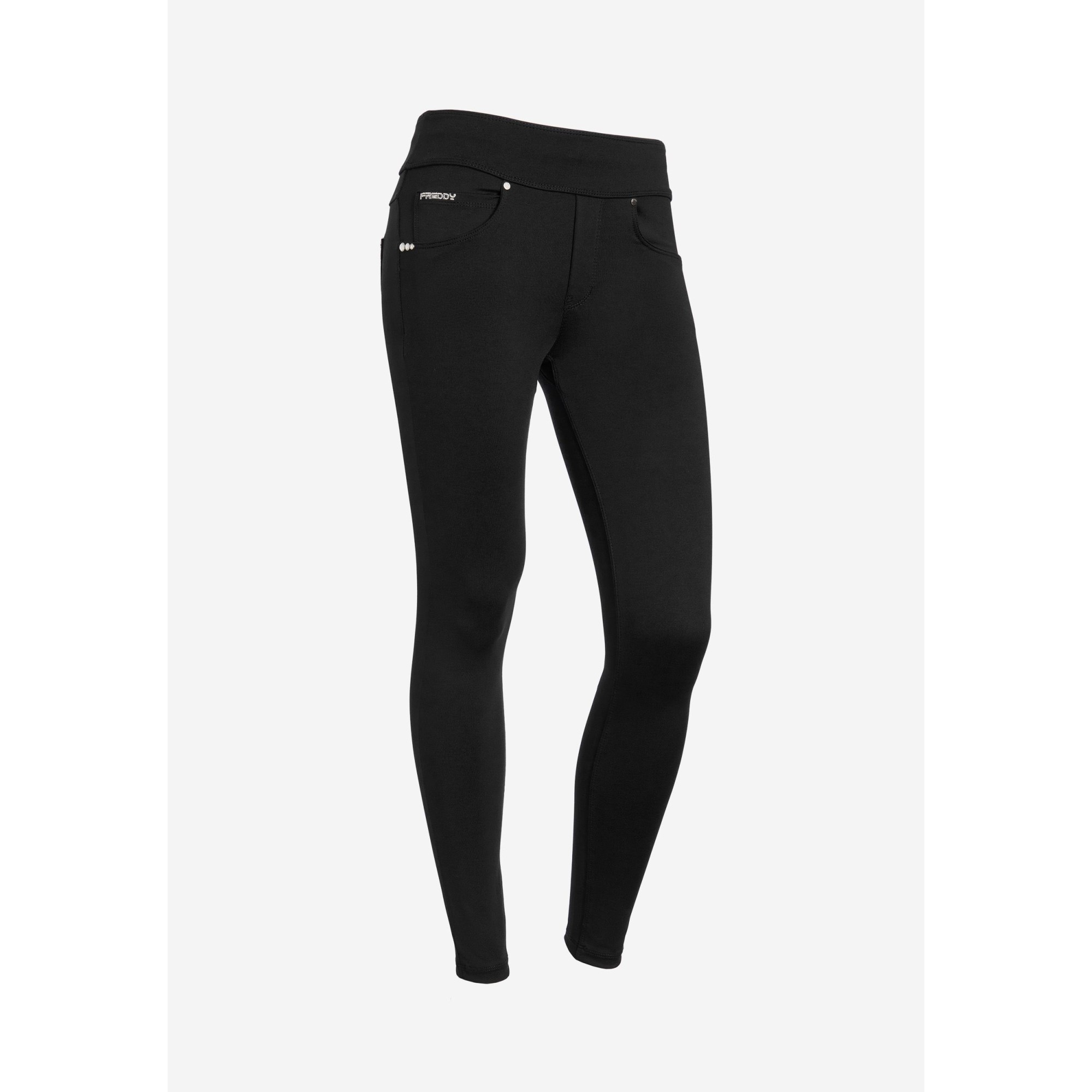 Freddy N.O.W.® Eco Yoga Tech Damen Comfort Hose - Mid Waist Skinny - Schwarz Freddy N.O.W.® Eco Yoga Tech Damen Comfort Hose - Mid Waist Skinny - Schwarz