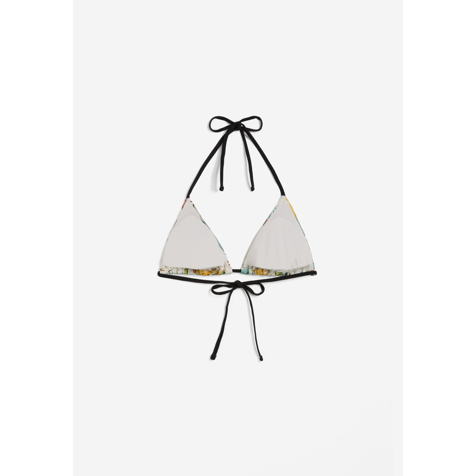 Freddy Triangel-Bikinioberteil mit tropischem Blattmuster - SAND Freddy Triangel-Bikinioberteil mit tropischem Blattmuster - SAND