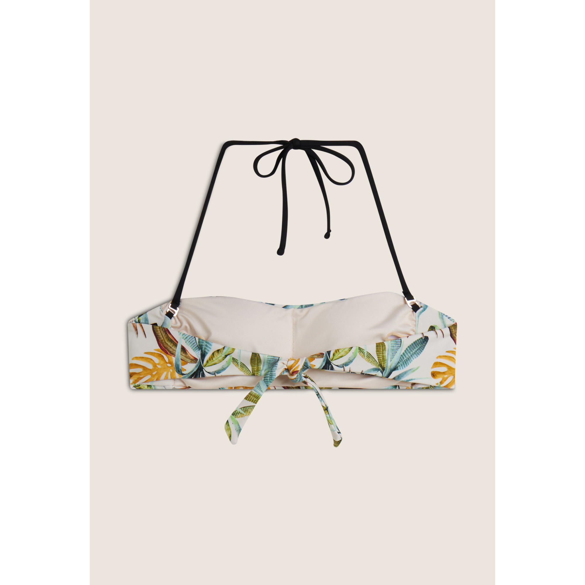 Freddy Bandeau-Bikinioberteil mit tropischem Print - SAND Freddy Bandeau-Bikinioberteil mit tropischem Print - SAND