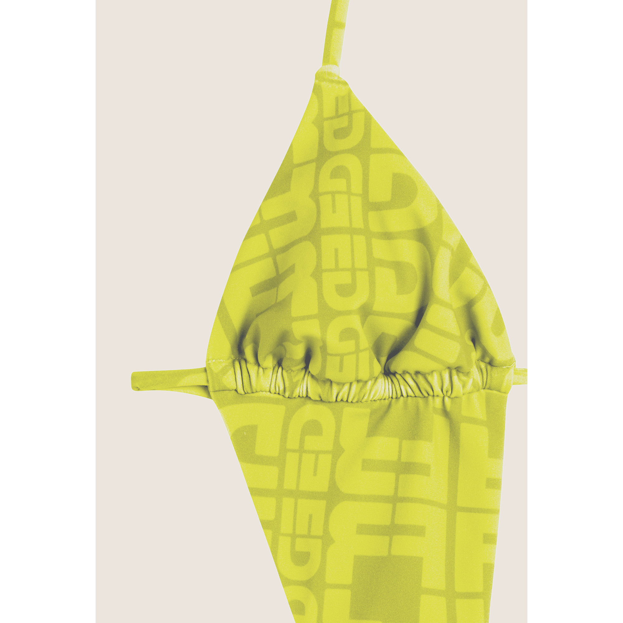 Freddy Einteiliger Badeanzug mit Cut-outs und Allover-Logo-Print - LIME Freddy Einteiliger Badeanzug mit Cut-outs und Allover-Logo-Print - LIME