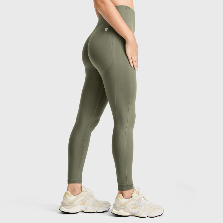 Freddy Seamless Sport Leggings - 7/8-Länge - High Waist - Green - V