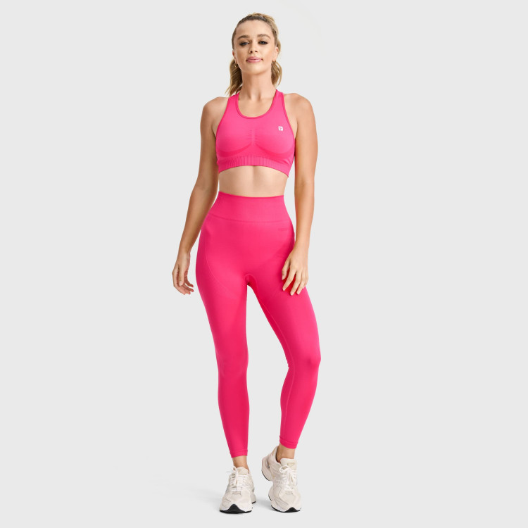 Freddy Seamless Sport Leggings - 7/8-Länge - High Waist - Pink - F103