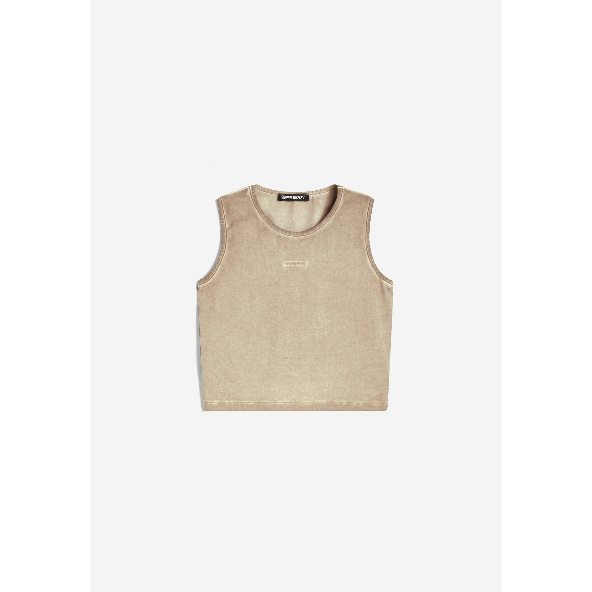 Freddy Crop Top - Cold Dyed - Beige Freddy Crop Top - Cold Dyed - Beige