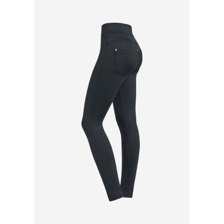 Freddy N.O.W.® Yoga Eco Tech Plus Damen Comfort Hose - Super High Waist Skinny - Schwarz