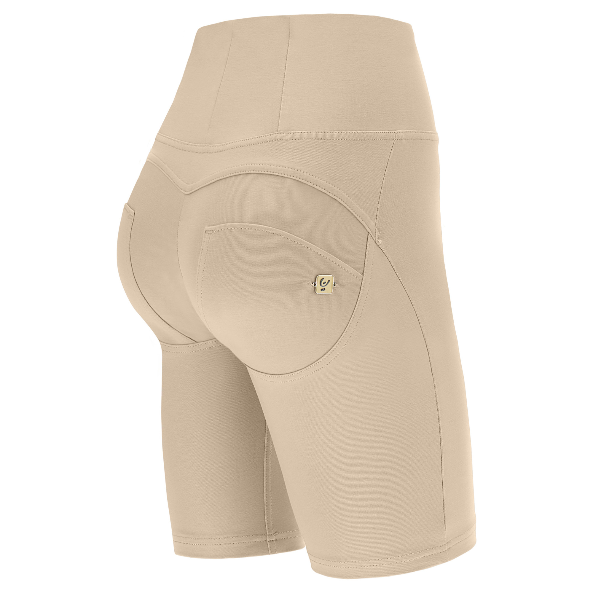 Freddy WR.UP® Damen Push-Up Biker Shorts - High Waist - Beige Freddy WR.UP® Damen Push-Up Biker Shorts - High Waist - Beige