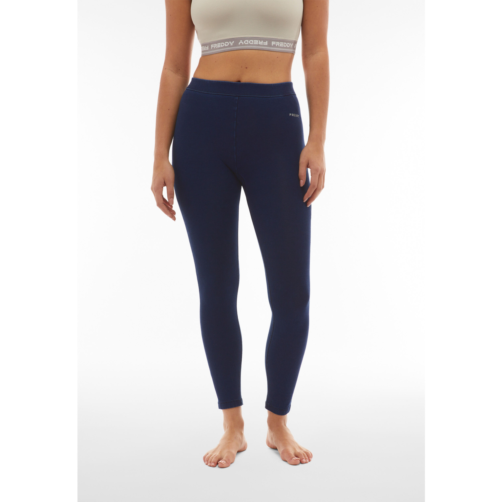 Freddy WR.UP® Core Damen Push-Up Jeans - 7/8 Regular Waist Super Skinny - Denim Indigo – Blaue Nähte - J0B Freddy WR.UP® Core Damen Push-Up Jeans - 7/8 Regular Waist Super Skinny - Denim Indigo – Blaue Nähte - J0B