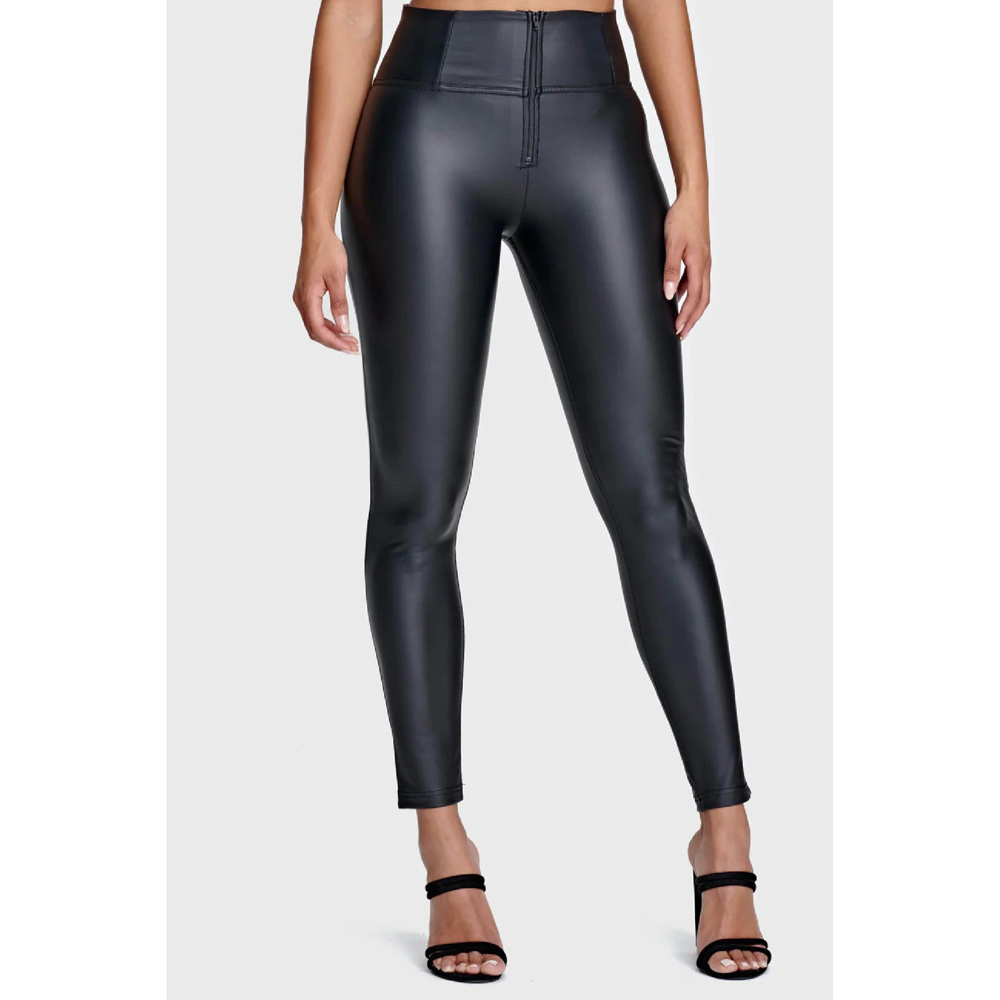 Freddy WR.UP® Vegan Leather Damen Push-Up Lederhose - High Waist Super Skinny - Schwarz Freddy WR.UP® Vegan Leather Damen Push-Up Lederhose - High Waist Super Skinny - Schwarz