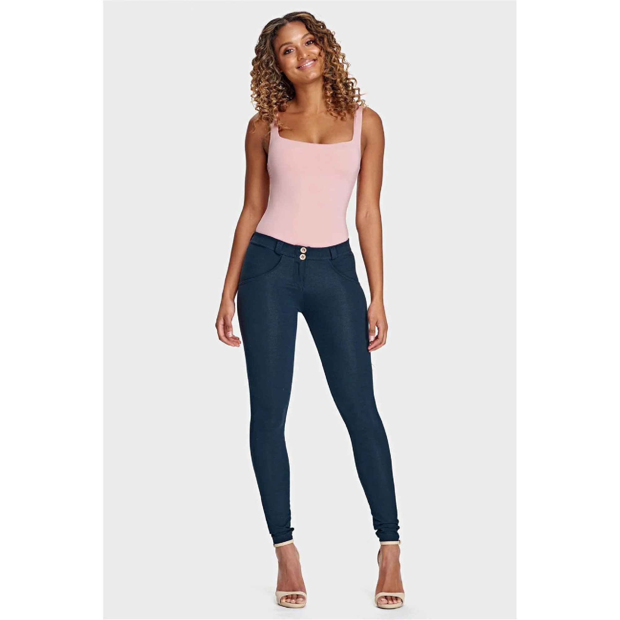 Freddy WR.UP® Push-Up Hose - Regular Waist Super Skinny - Dunkelblau Freddy WR.UP® Push-Up Hose - Regular Waist Super Skinny - Dunkelblau