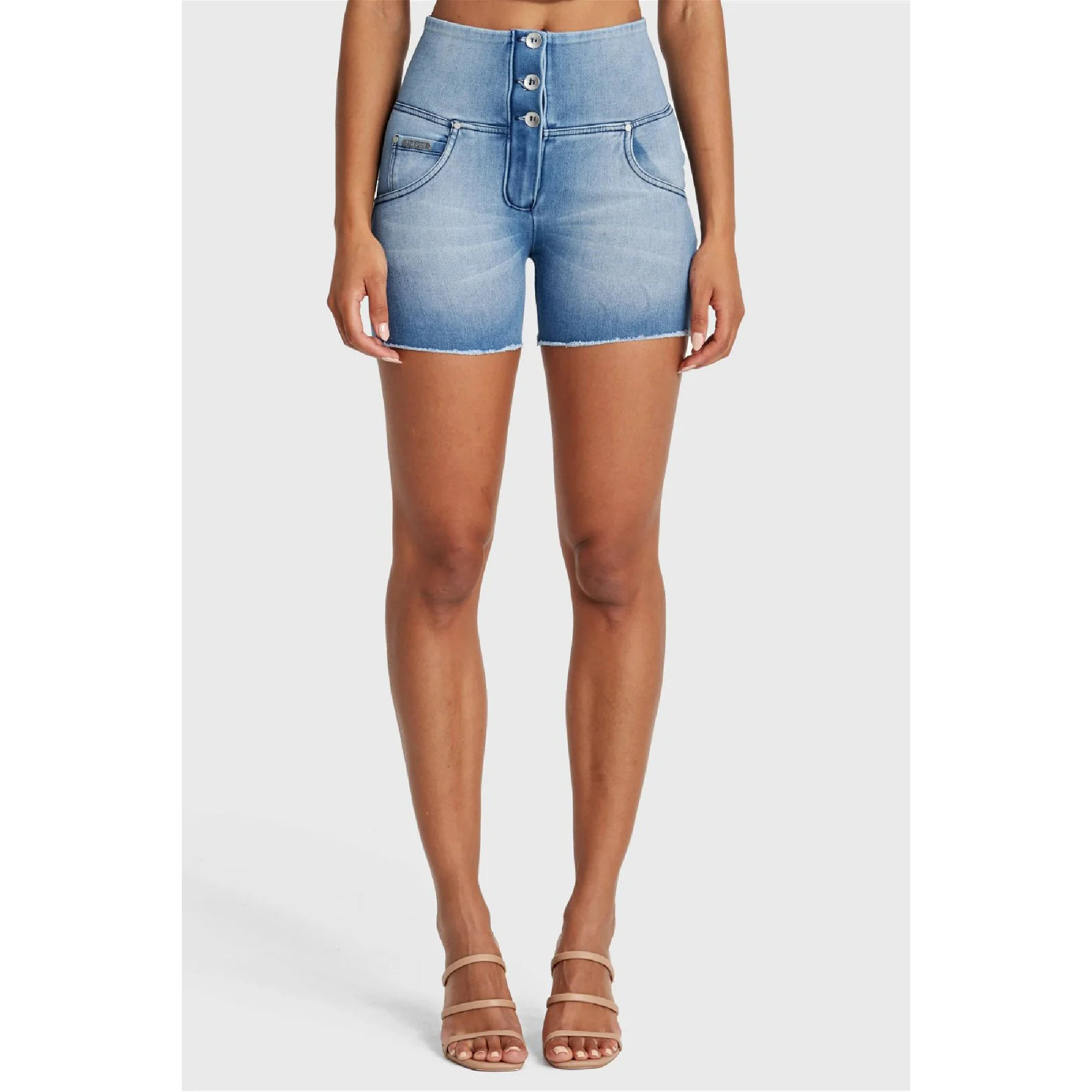 WR.UP® Snug Shorts - High Waist - J4B - Blue Denim - Blue Seams WR.UP® Snug Shorts - High Waist - J4B - Blue Denim - Blue Seams